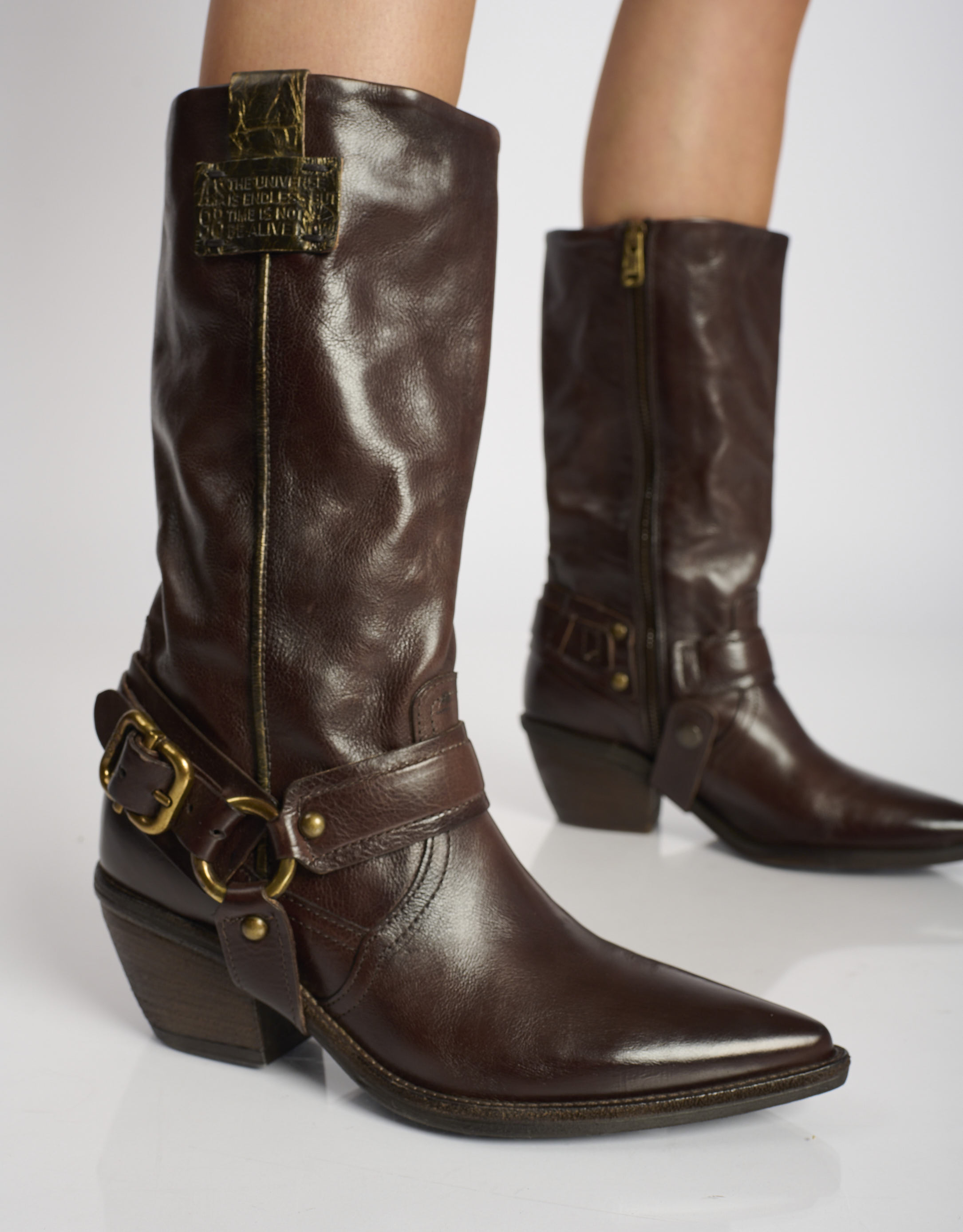 נעלי נשים - A.S. 98 - מגפי בוקרים COUNTRY - חום3