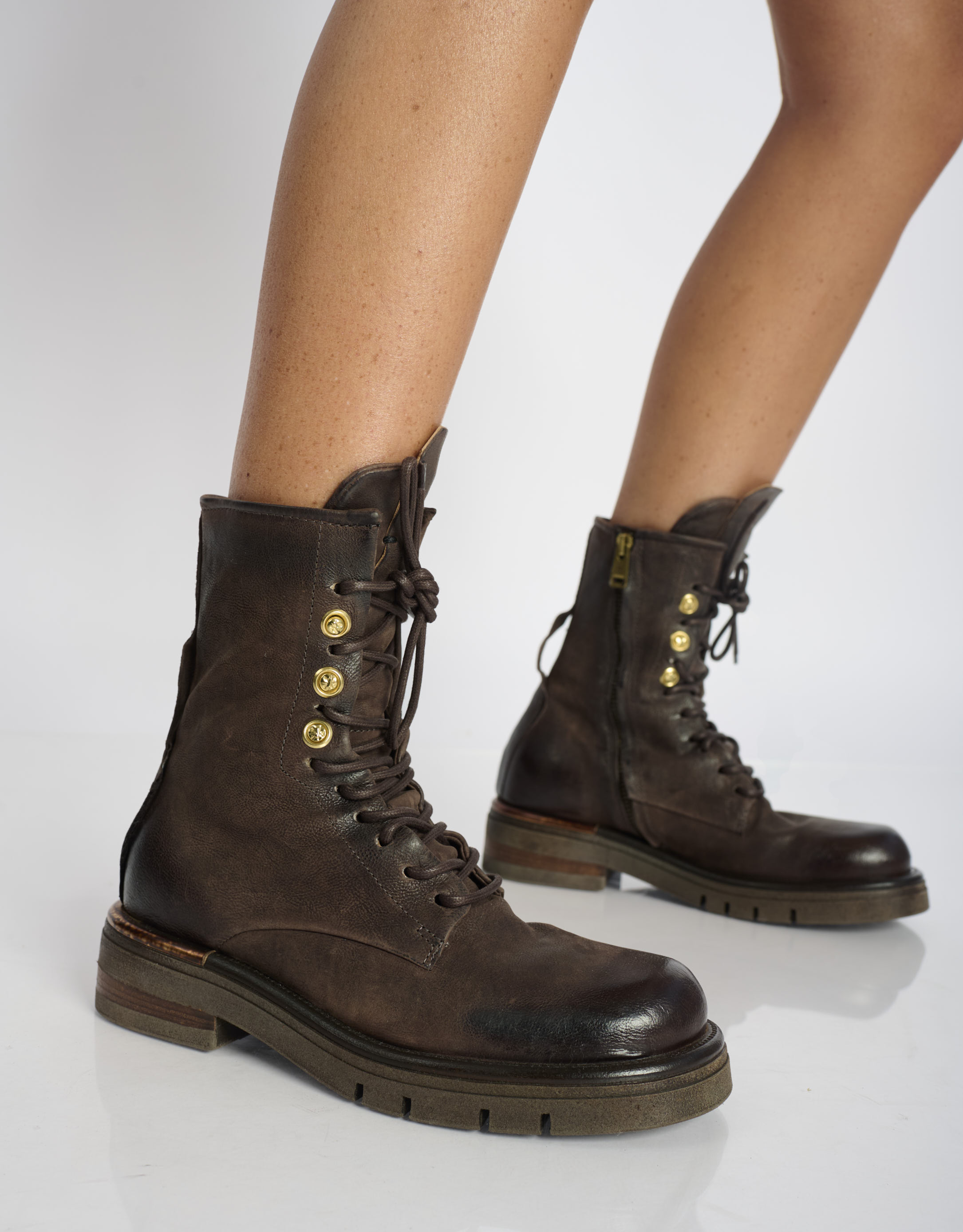 נעלי נשים - A.S. 98 - מגפונים עם שרוכים RUBY - חום3