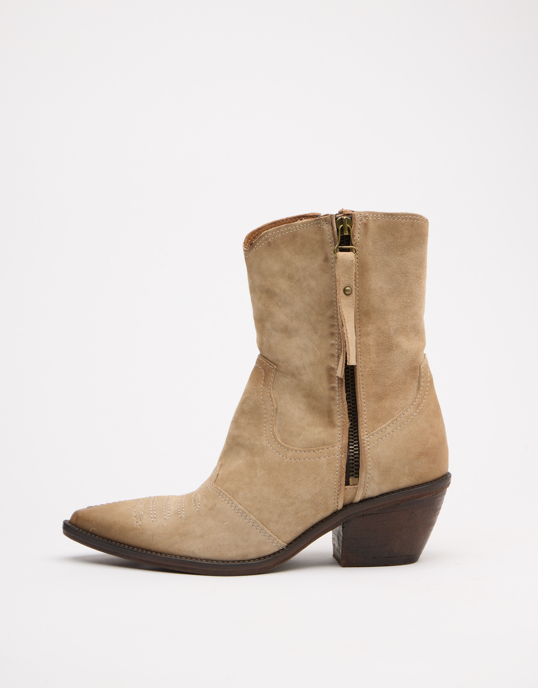 נעלי נשים - A.S. 98 - מגפוני נובוק COUNTRY - בז'2