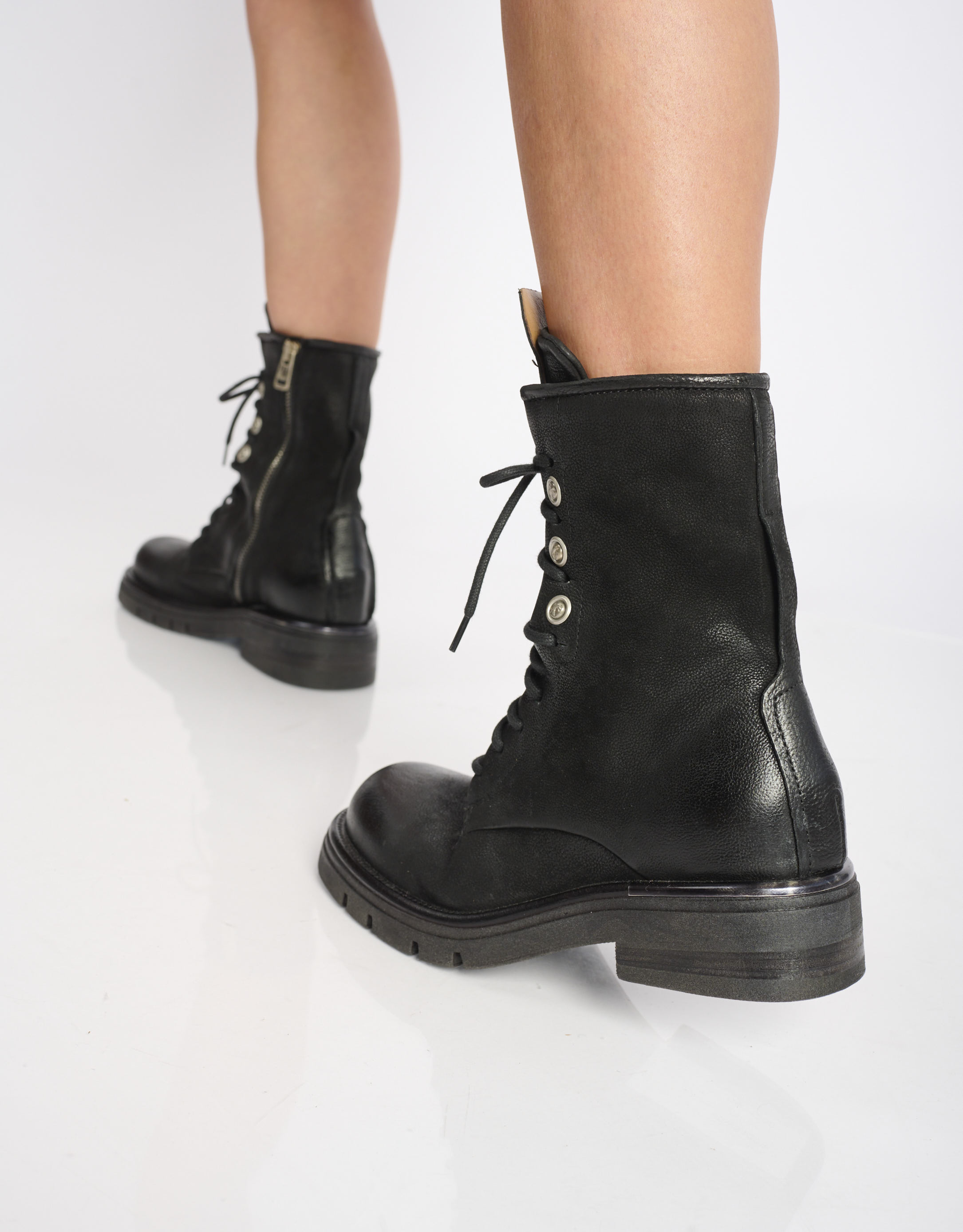 נעלי נשים - A.S. 98 - מגפונים עם שרוכים RUBY - שחור4