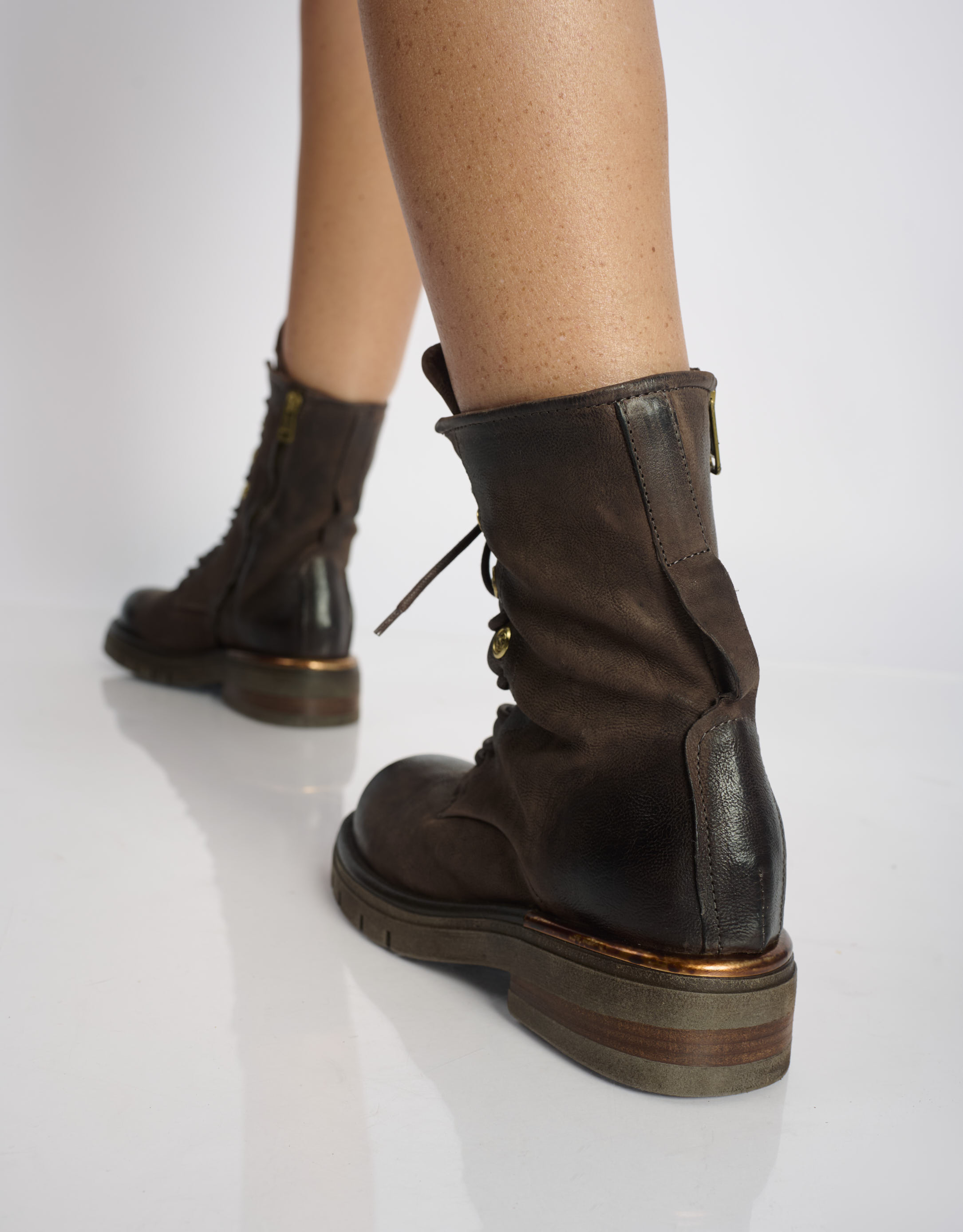 נעלי נשים - A.S. 98 - מגפונים עם שרוכים RUBY - חום4