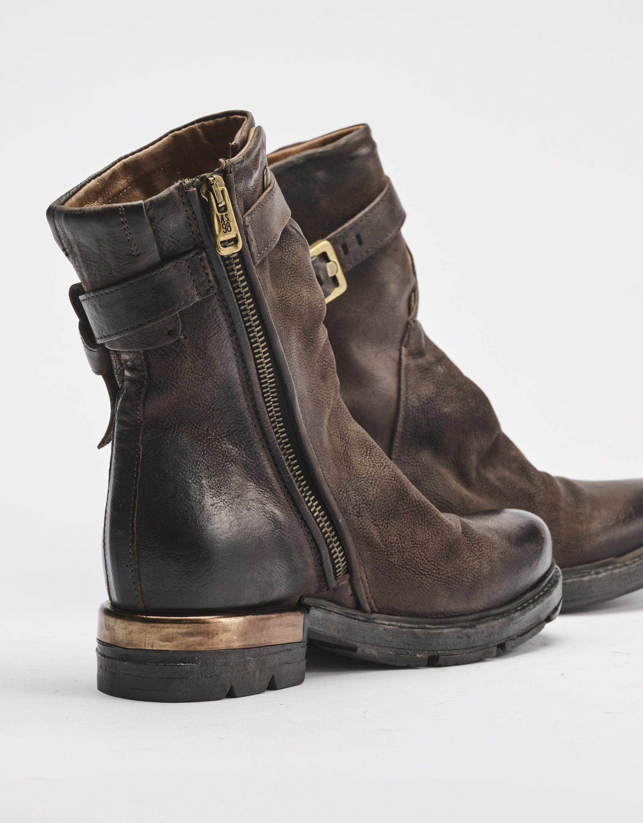 נעלי נשים - A.S. 98 - מגפוני עור ARCHE - חום3