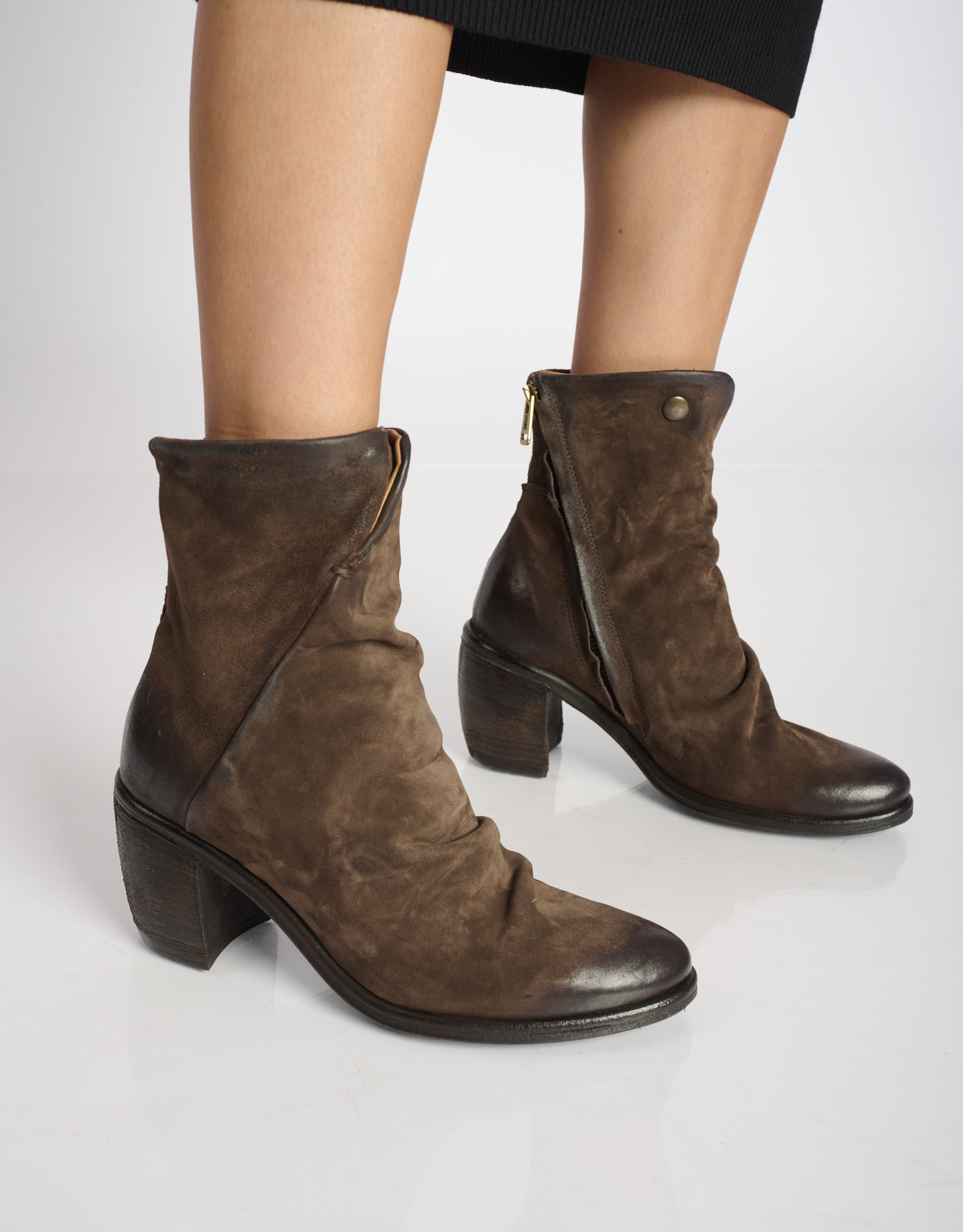 נעלי נשים - A.S. 98 - מגפונים עם עקב RITHM - חום4