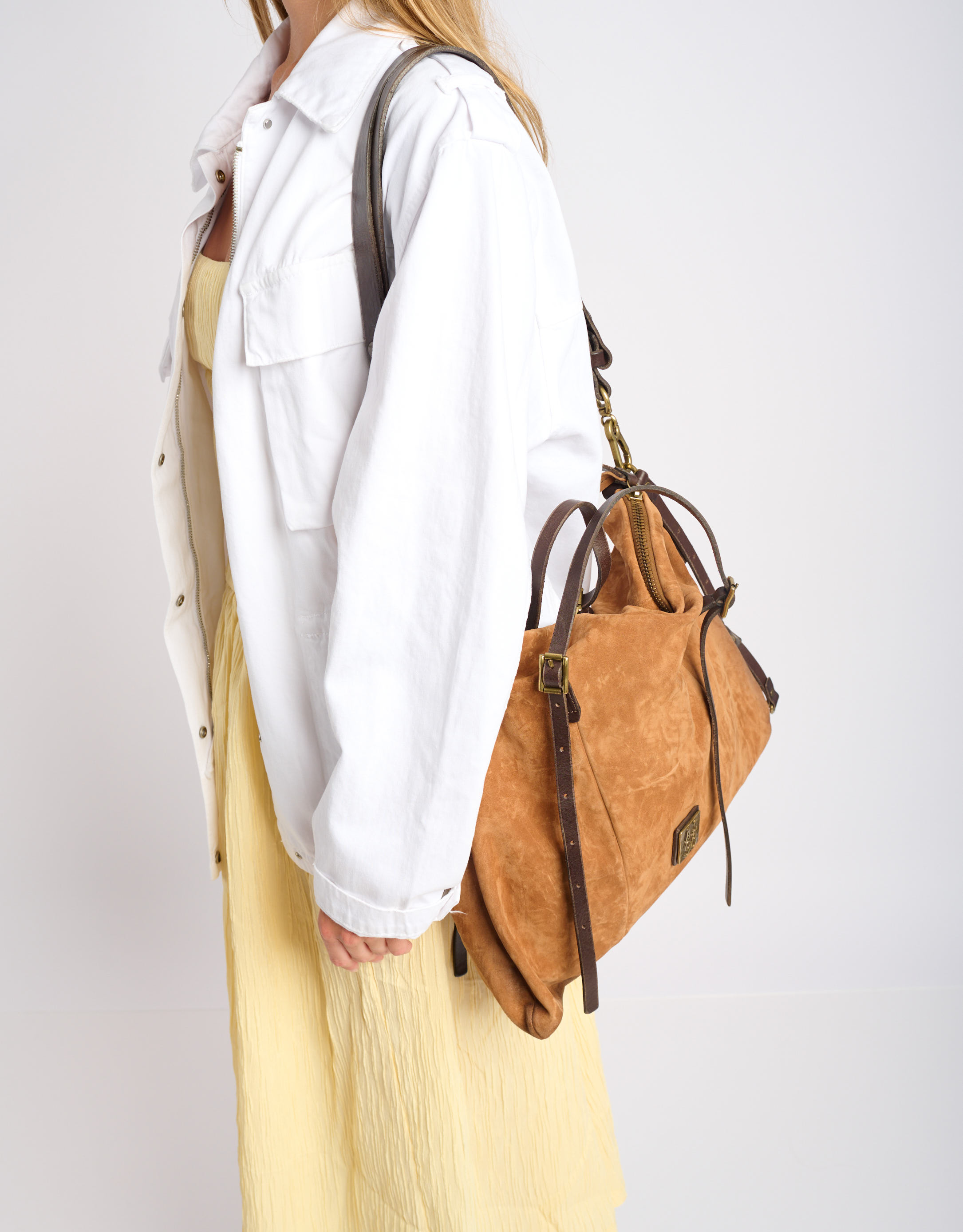 נעלי נשים - A.S. 98 - תיק צד מעור CIANNA - קאמל2