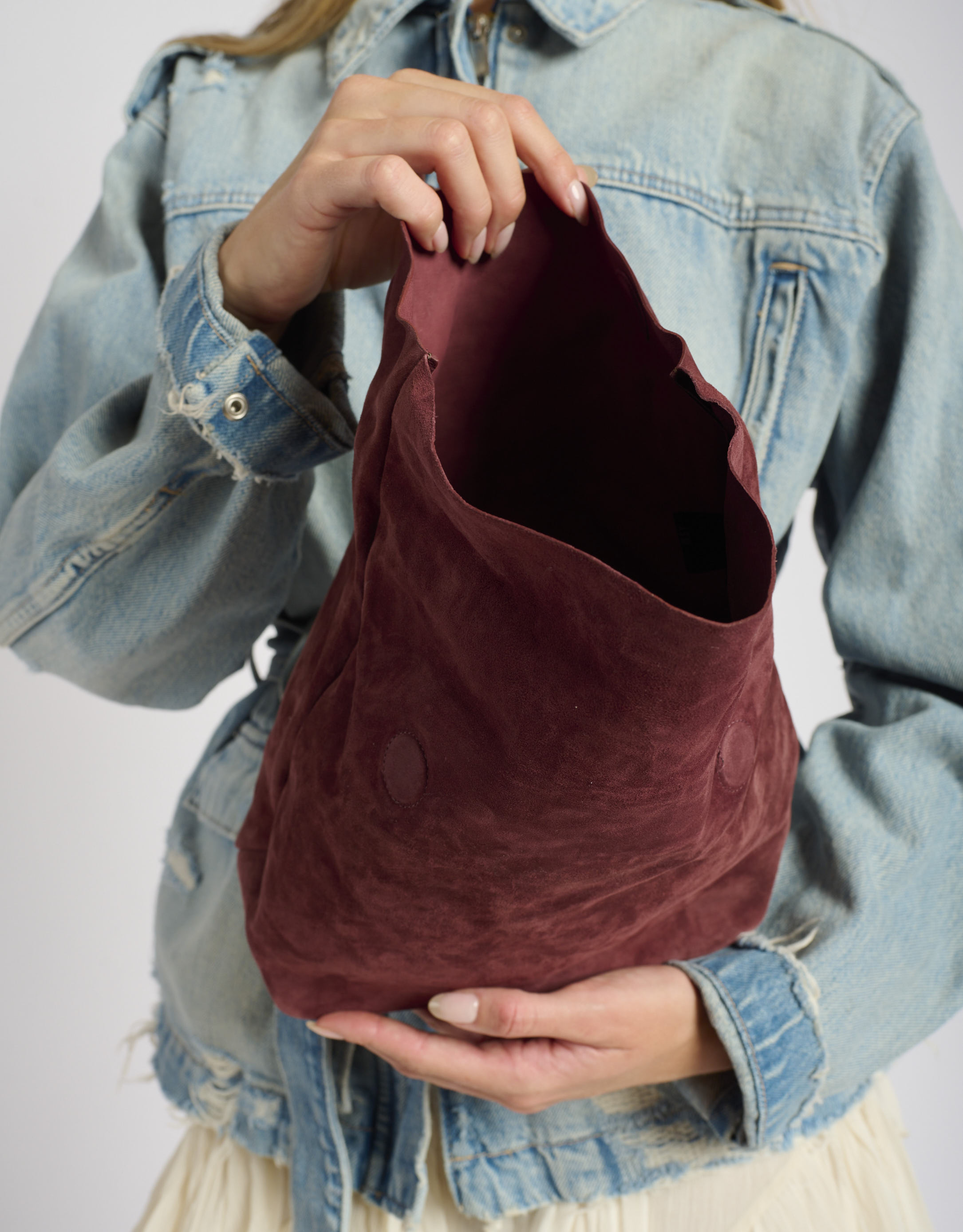 נעלי נשים - A.S. 98 - תיק קלאטצ' KARINA - בורדו3