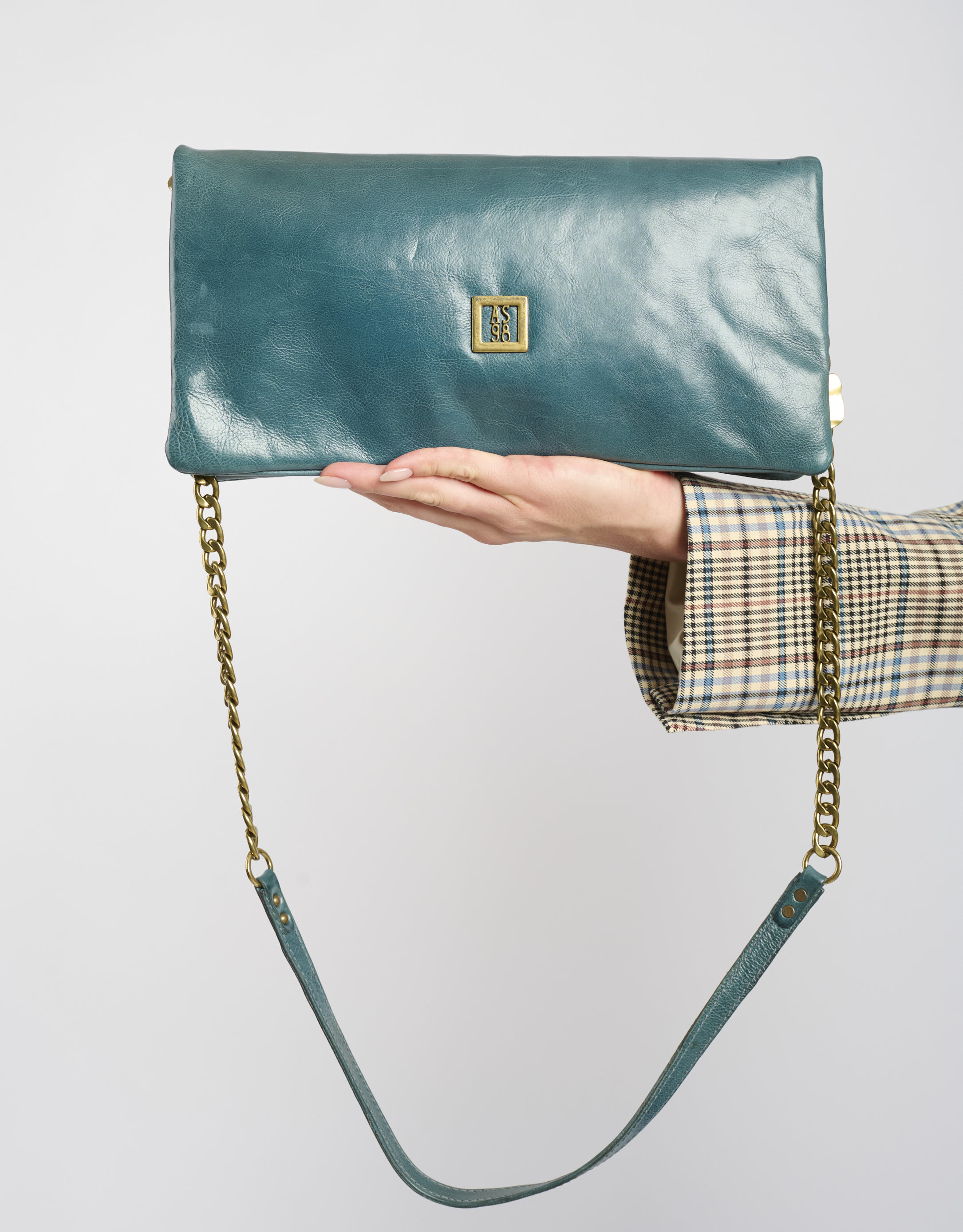 נעלי נשים - A.S. 98 - תיק צד MARIA - פטרול2