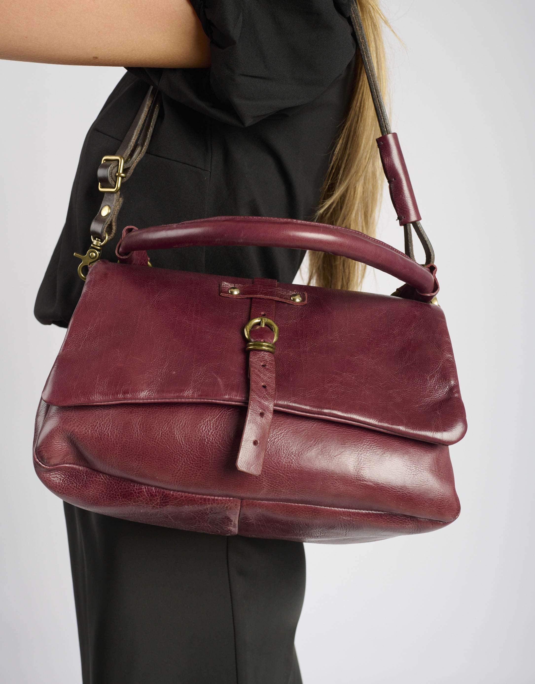 נעלי נשים - A.S. 98 - תיק צד MIA - בורדו1