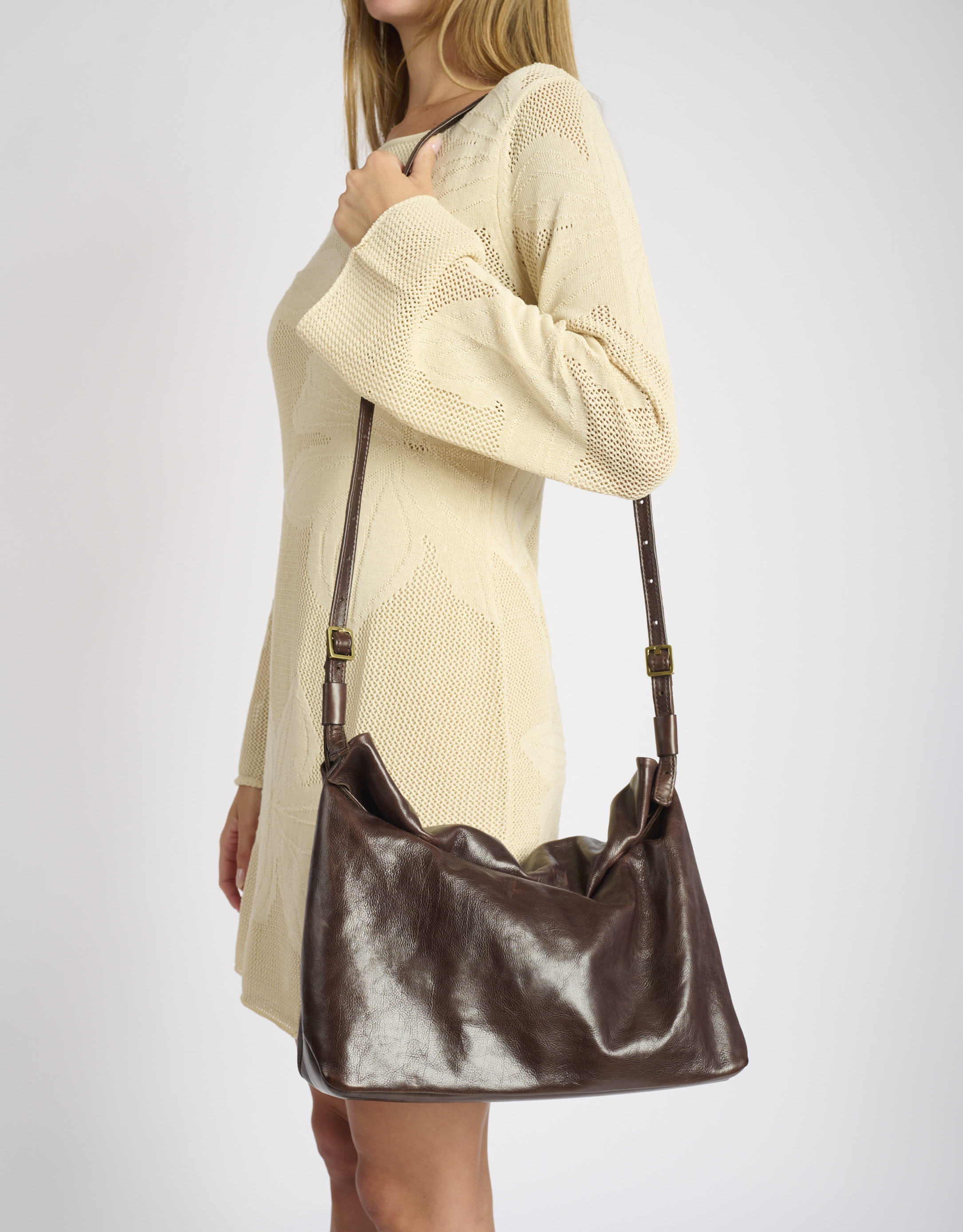 נעלי נשים - A.S. 98 - תיק צד ANNA - חום כהה2