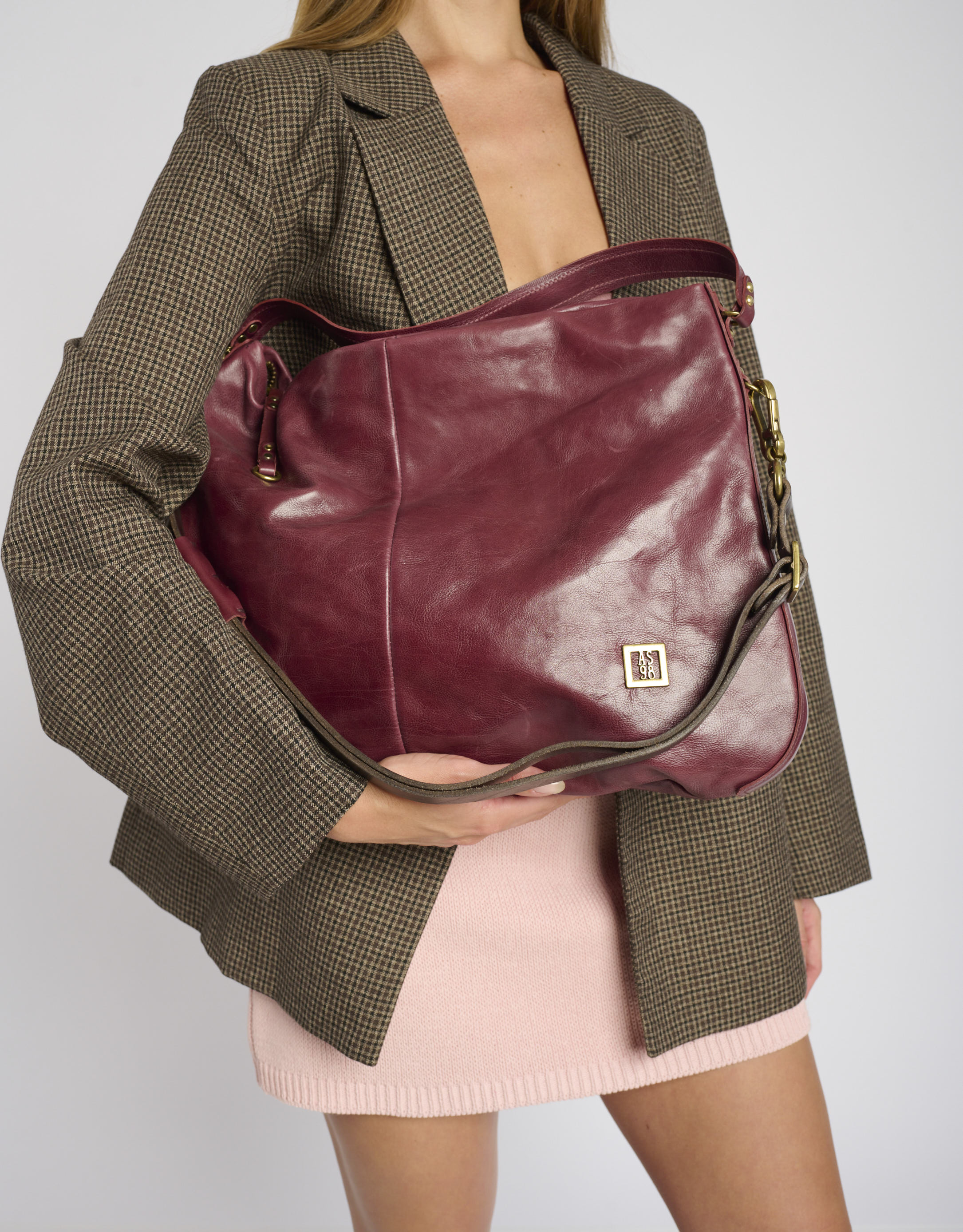 נעלי נשים - A.S. 98 - תיק צד EMMA - בורדו1