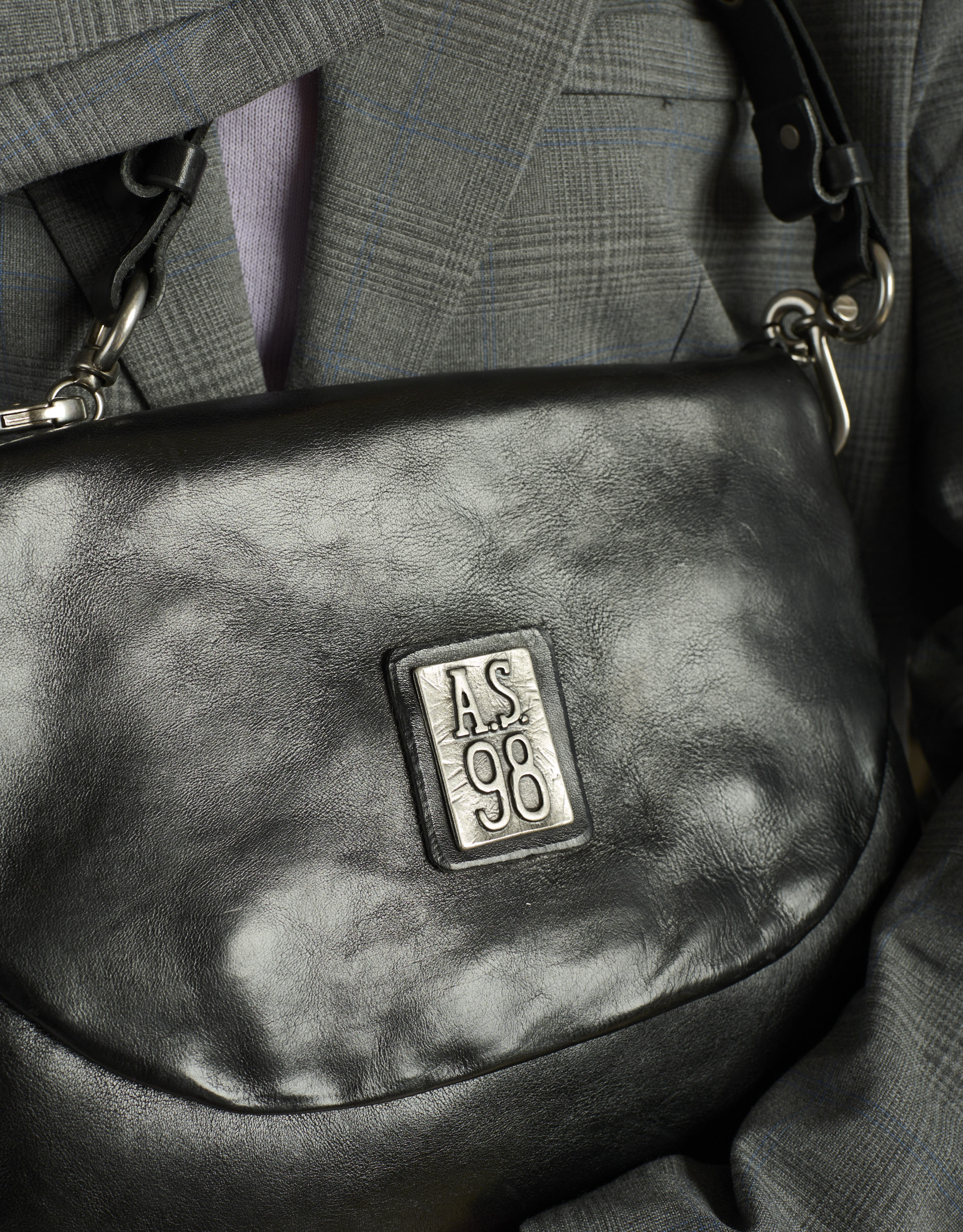 נעלי נשים - A.S. 98 - תיק צד מעור CARLOTTA - שחור1