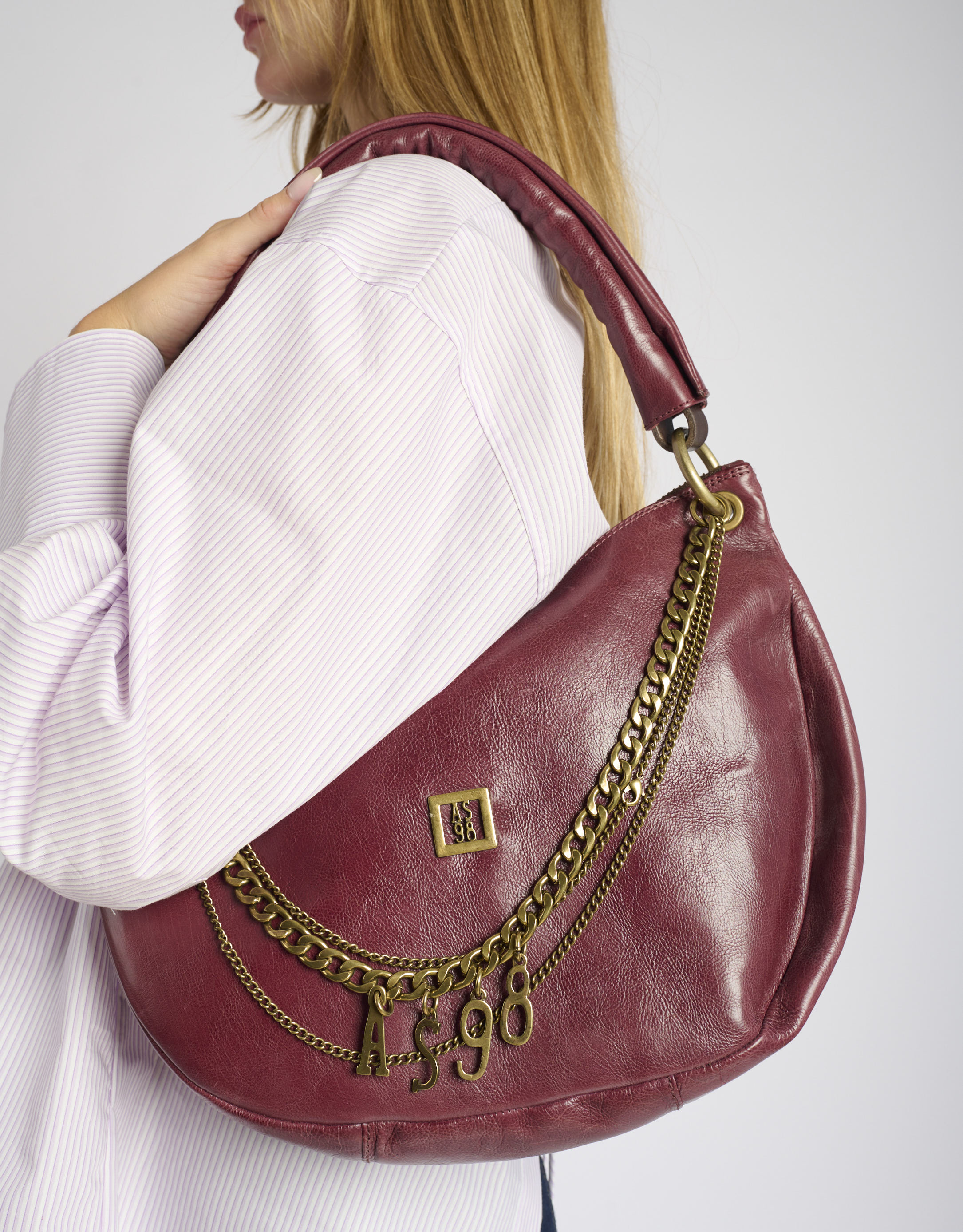 נעלי נשים - A.S. 98 - תיק צד CHIARA - בורדו2