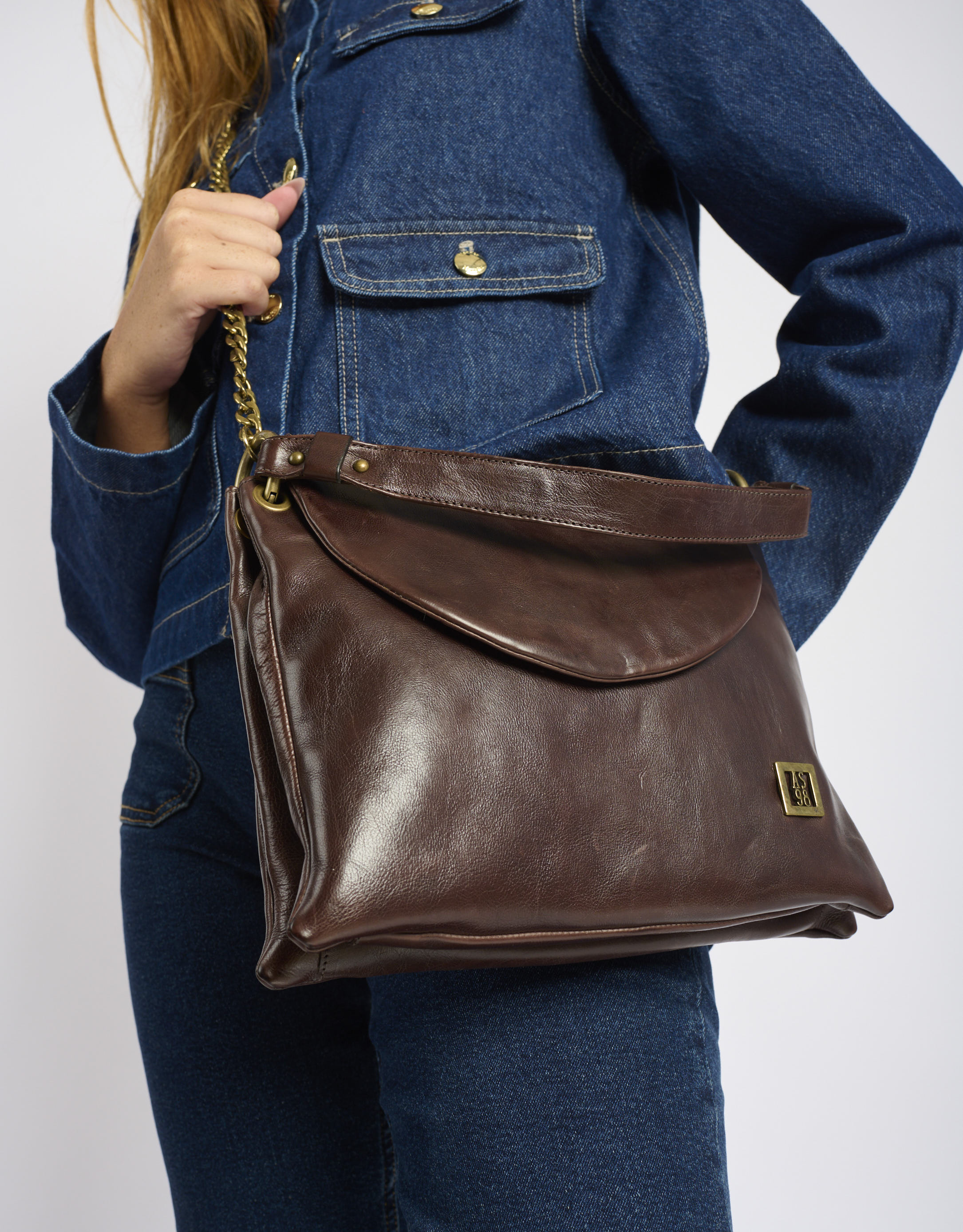 נעלי נשים - A.S. 98 - תיק צד SOFIA - חום כהה4