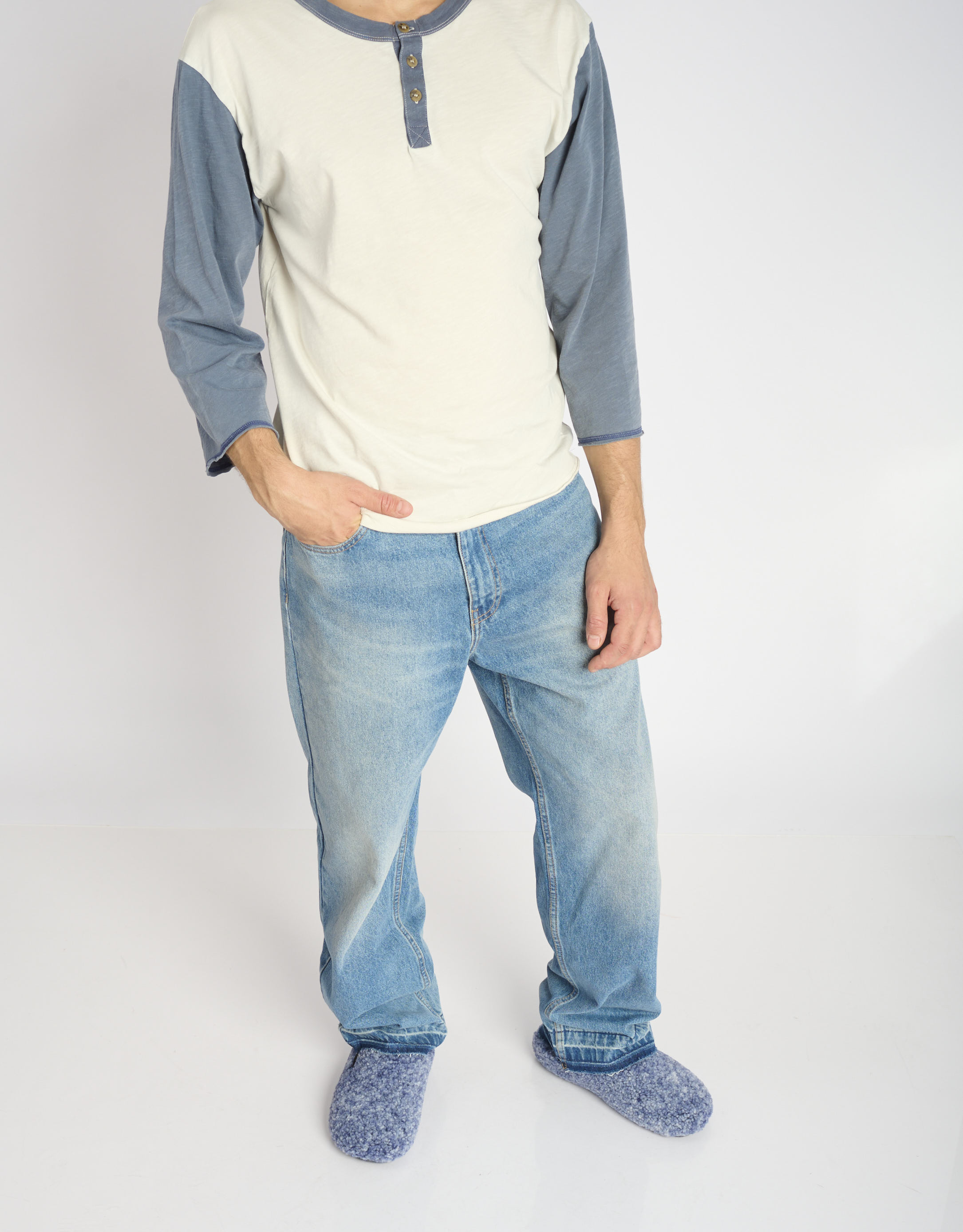 נעלי גברים - Verbenas - נעלי בית EAGLE - כחול3