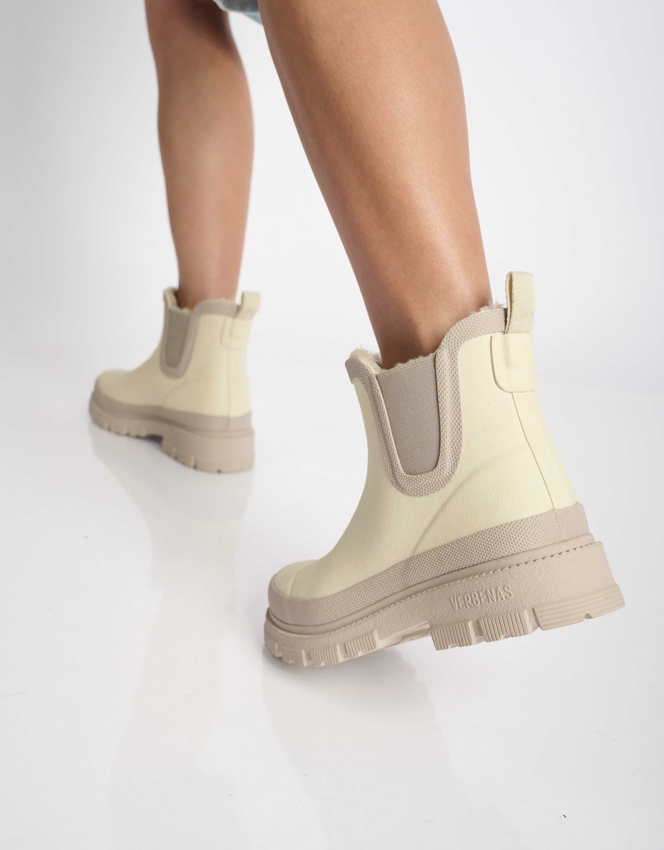 נעלי נשים - Verbenas - מגפוני גומי עם פרווה LUA - אופוויט1