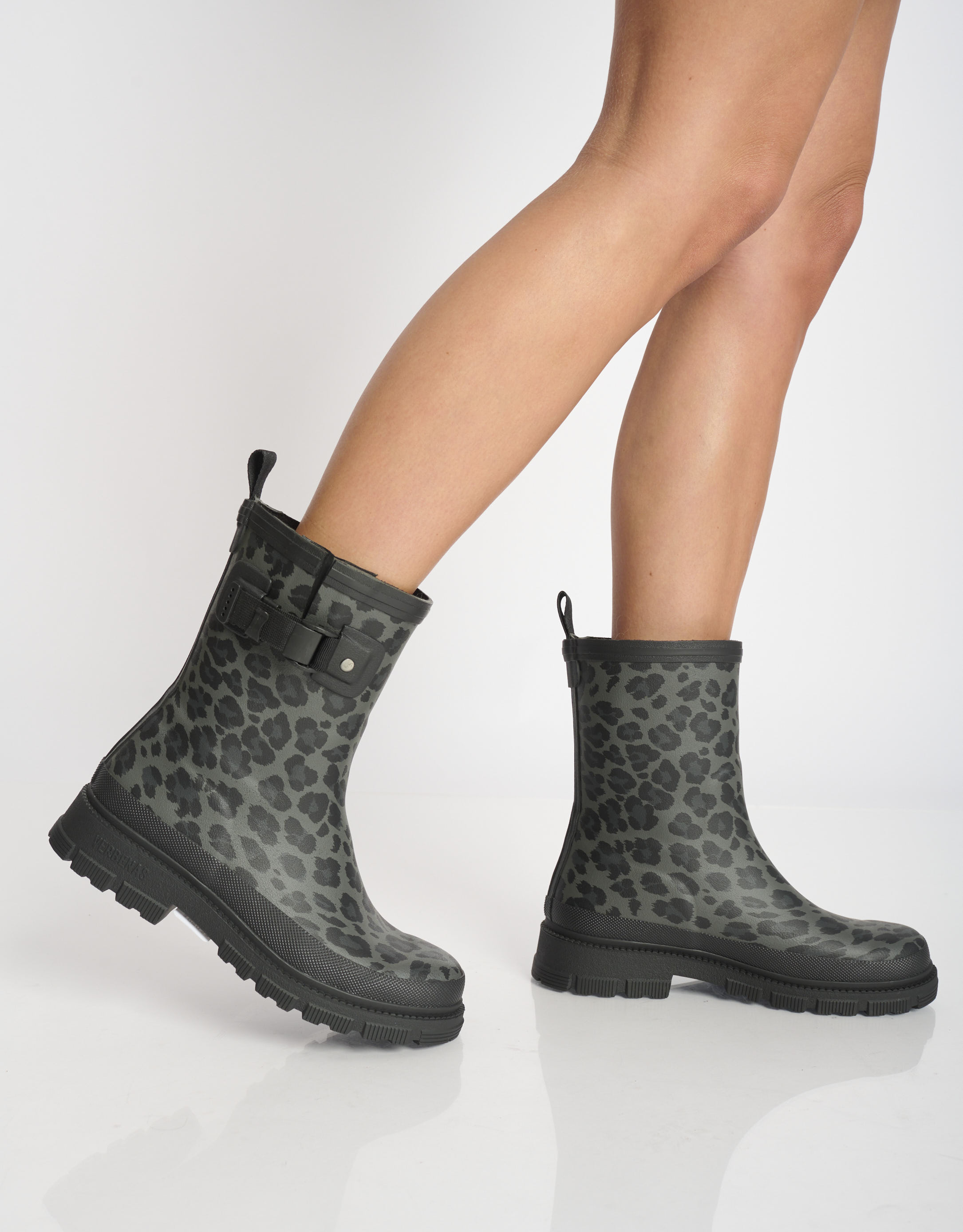 נעלי נשים - Verbenas - מגפי גומי LINA - אפור   שחור1