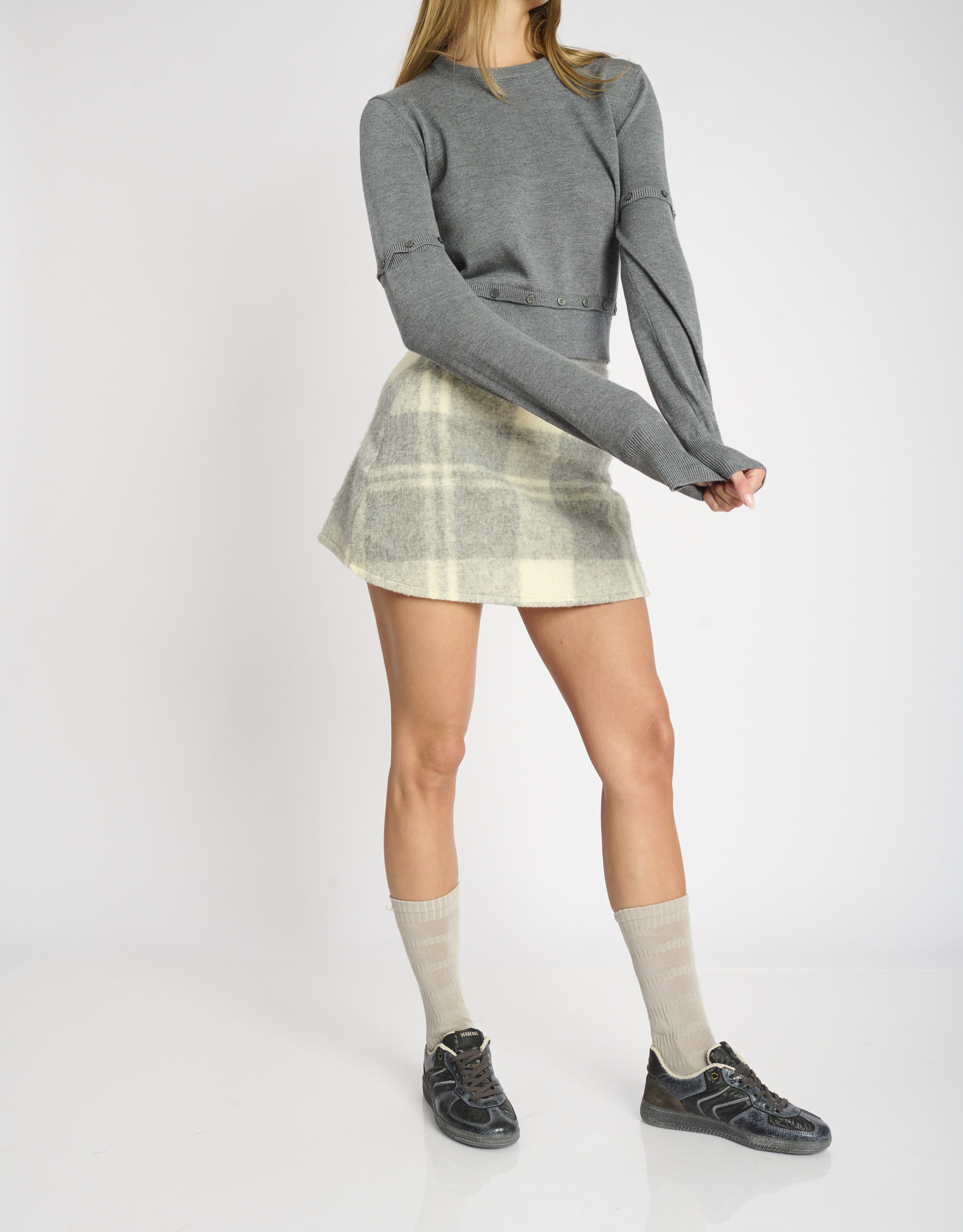 נעלי נשים - Verbenas - סניקרס SORA SKAT - אפור כהה2