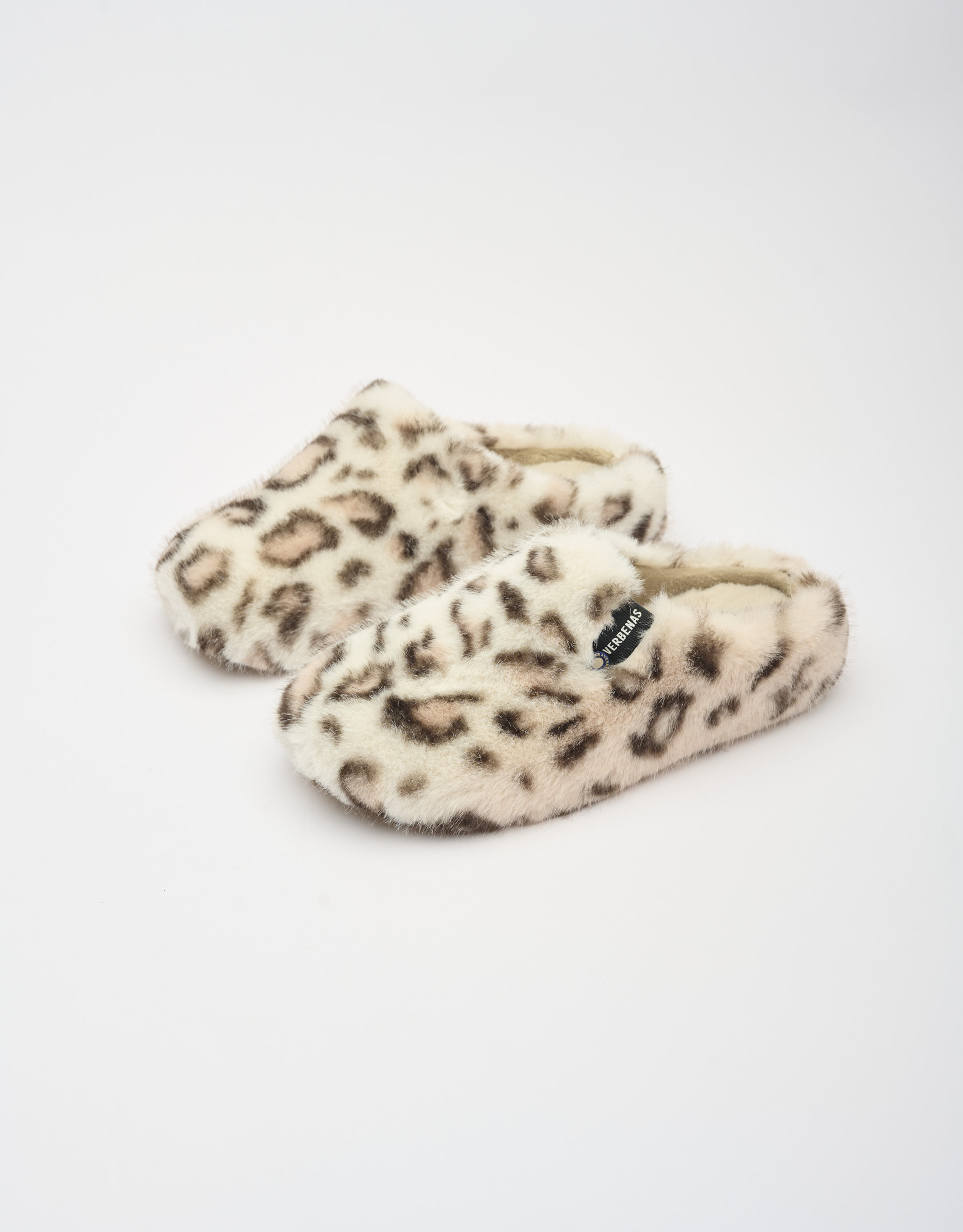 נעלי נשים - Verbenas - נעלי בית מנומרות YORK FUR - ורוד2