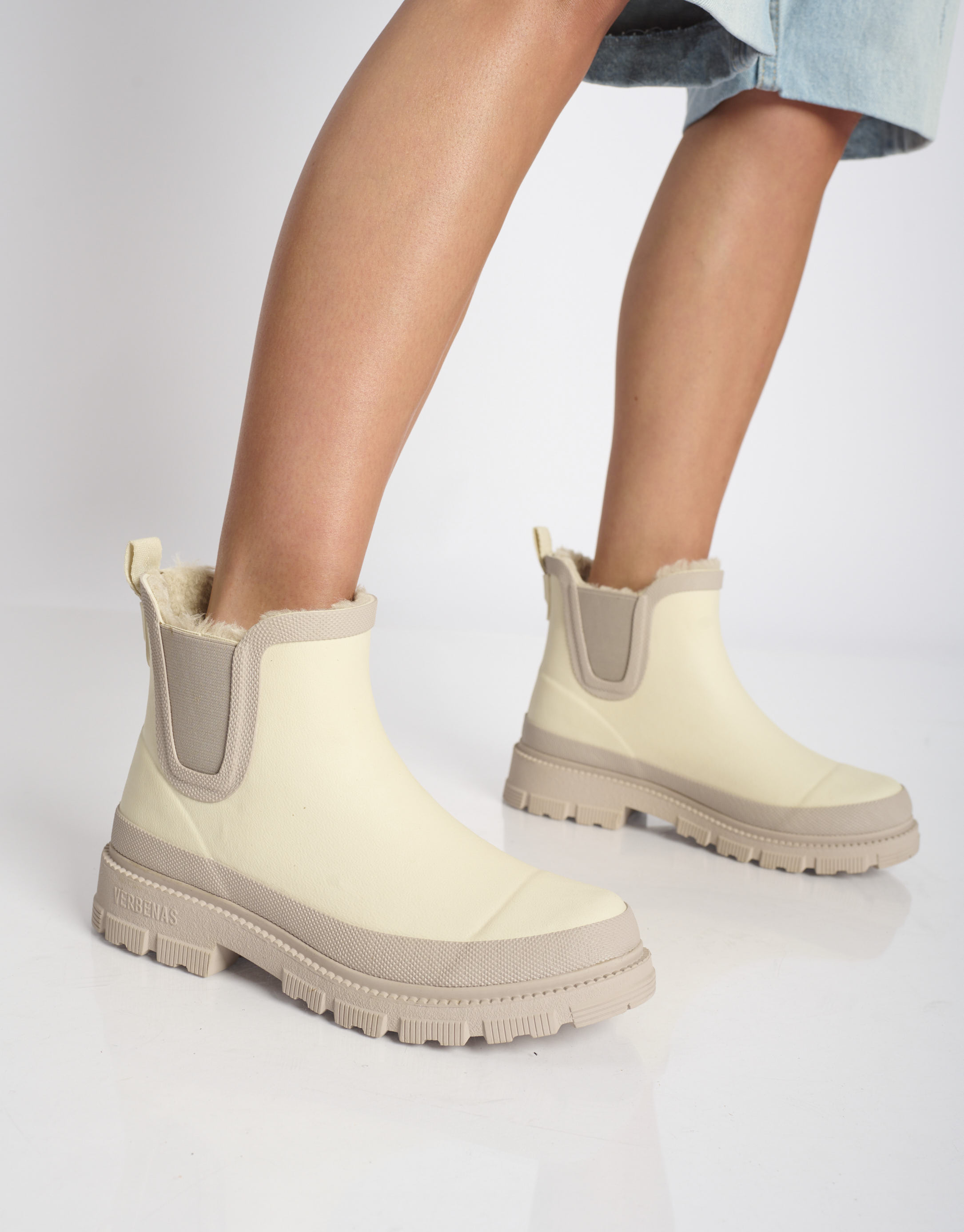 נעלי נשים - Verbenas - מגפוני גומי עם פרווה LUA - אופוויט3