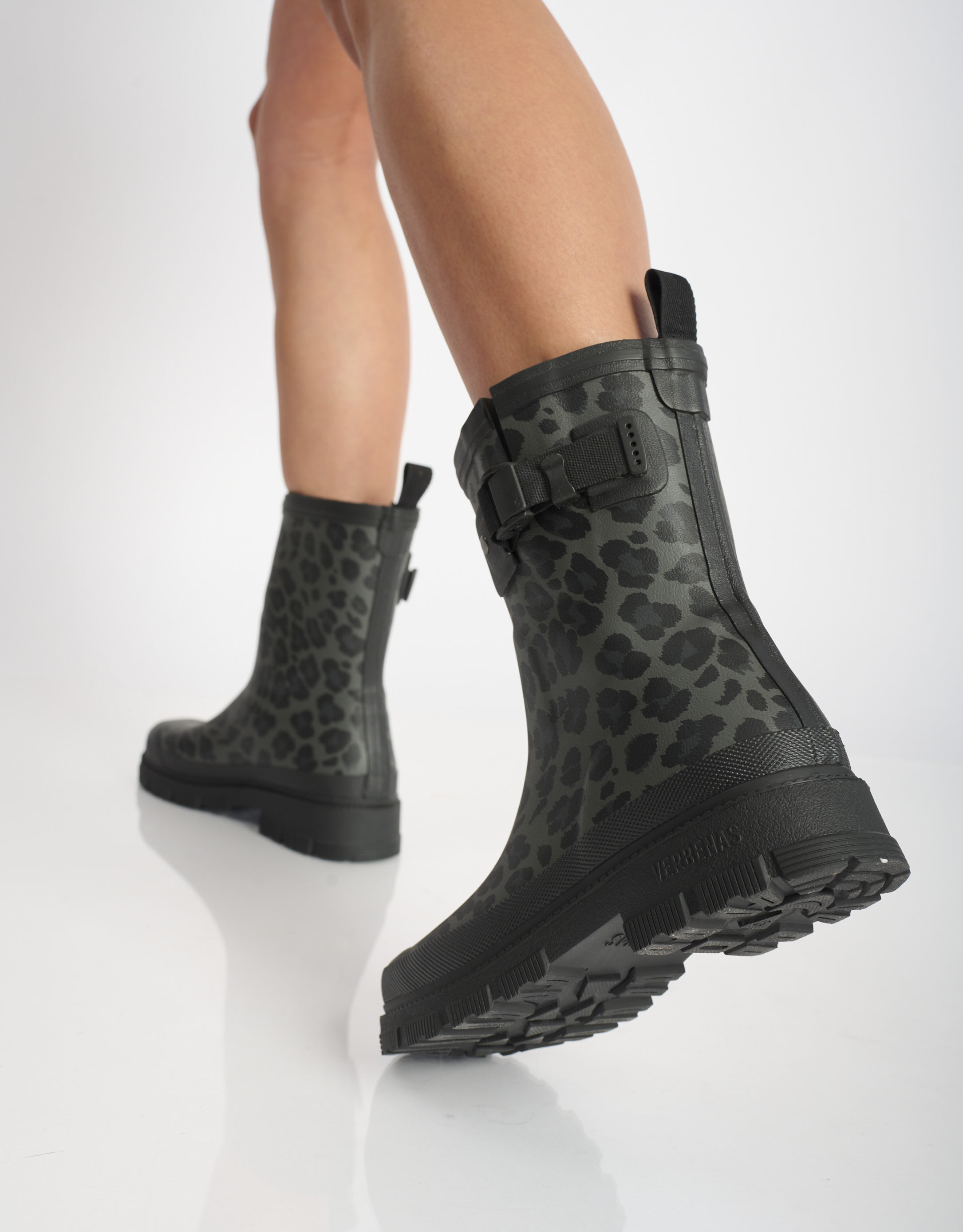 נעלי נשים - Verbenas - מגפי גומי LINA - אפור   שחור4