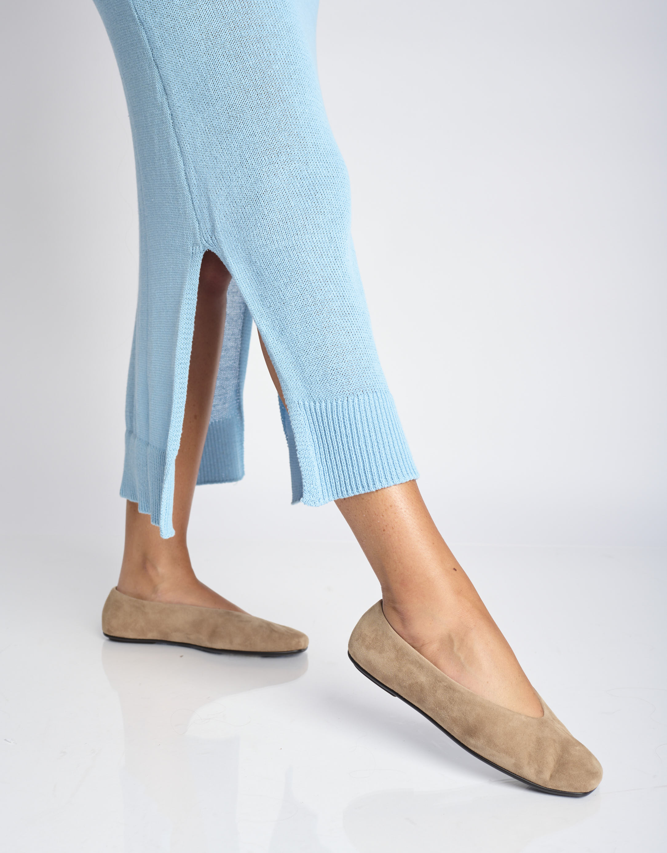 נעלי נשים - Jeffrey Campbell - נעלי סירה שטוחות FATHOM - בז'3