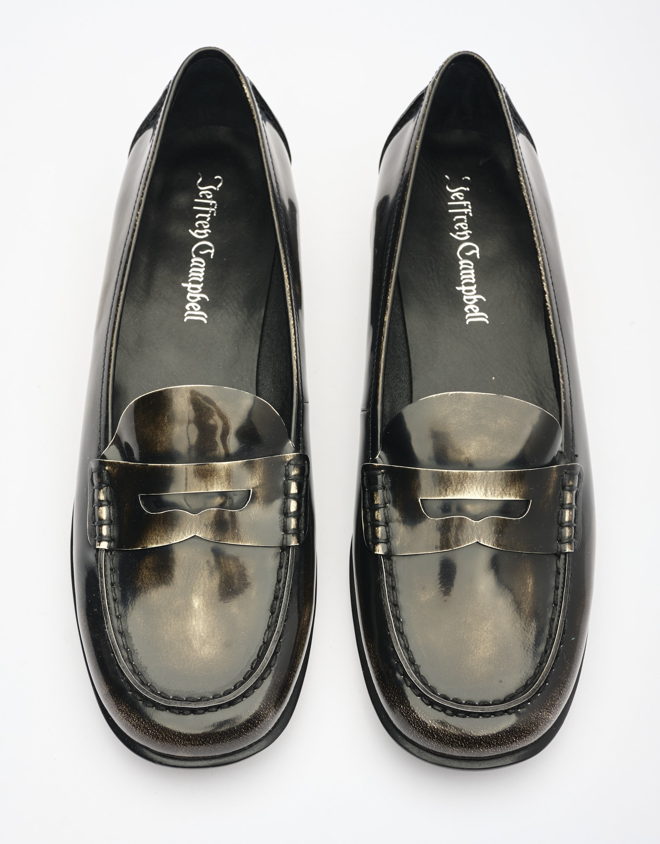 נעלי נשים - Jeffrey Campbell - מוקסינים SMARTY - שחור מיוחד2