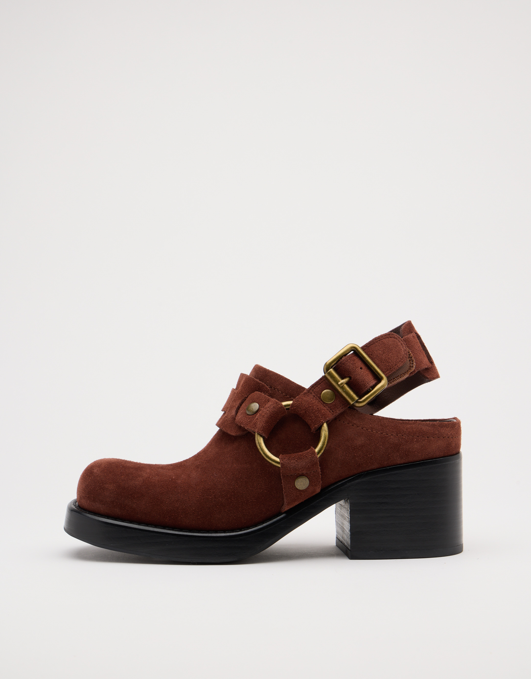 נעלי נשים - Jeffrey Campbell - נעלי זמש REFLECTED - חום1