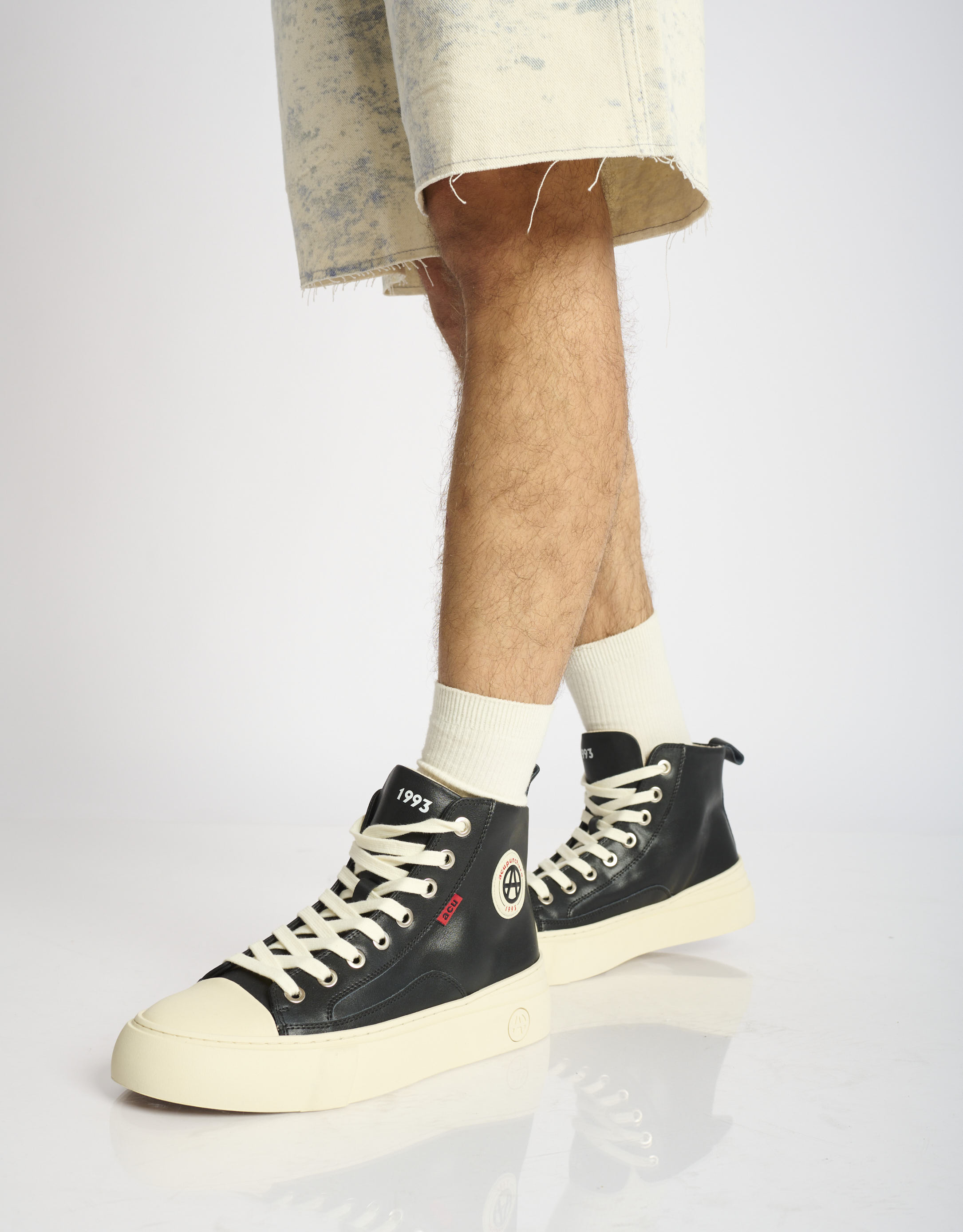 נעלי גברים - Acupuncture - סניקרס גבוהות AFC - שחור2