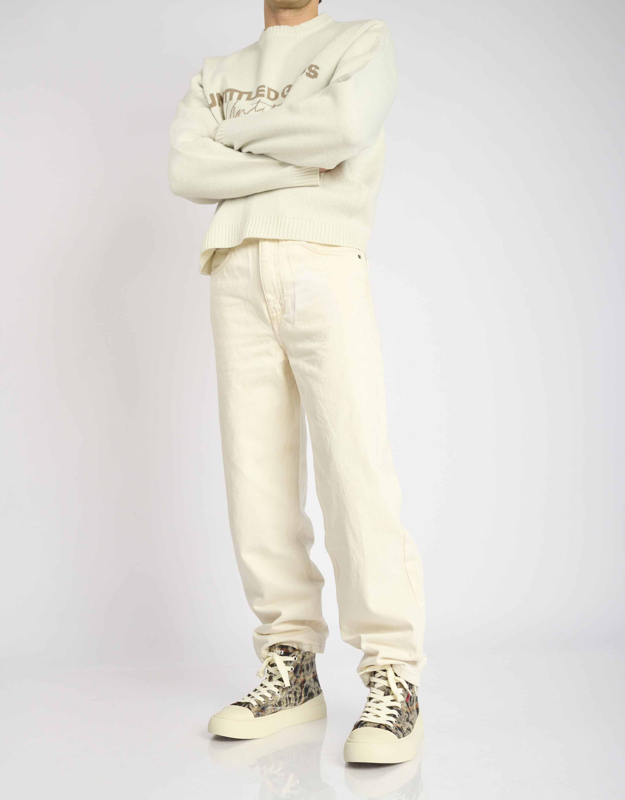 נעלי גברים - Acupuncture - סניקרס גבוהות AFC - שחור חום3