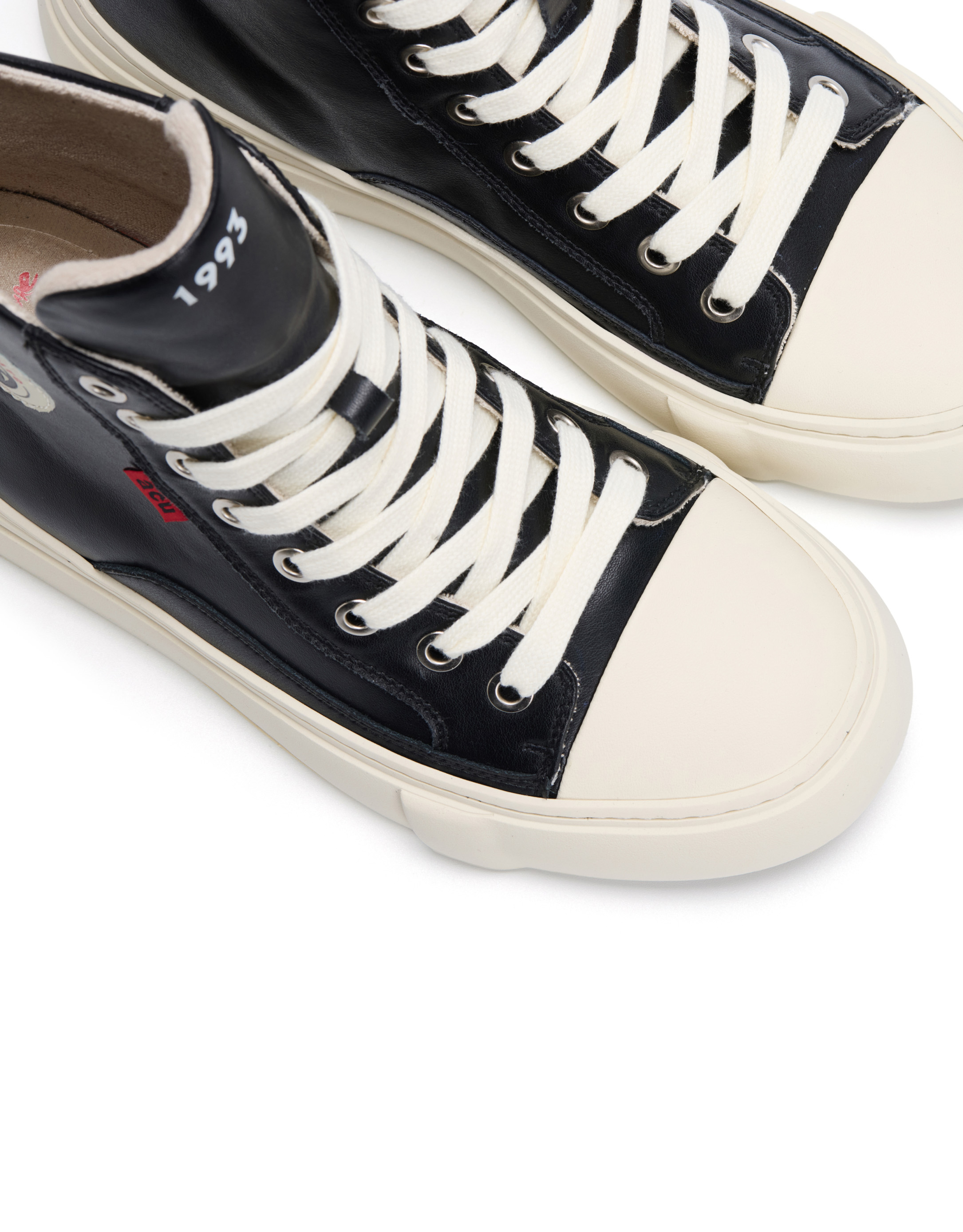 נעלי גברים - Acupuncture - סניקרס גבוהות AFC - שחור3