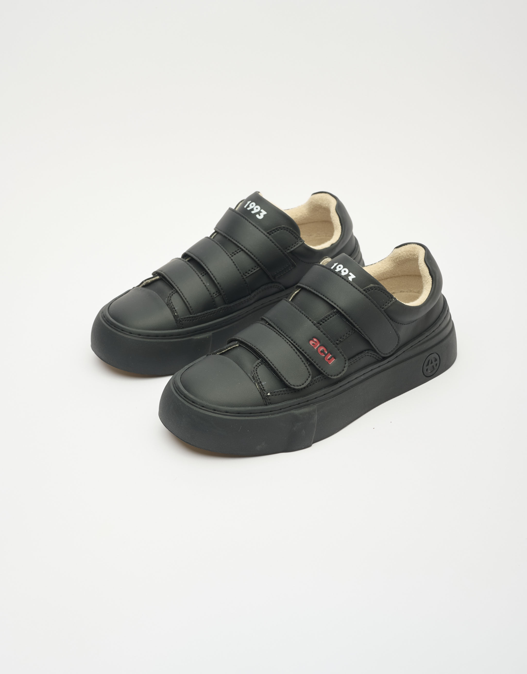 נעלי נשים - Acupuncture - סניקרס דמוי עור AFC STRAP - שחור2