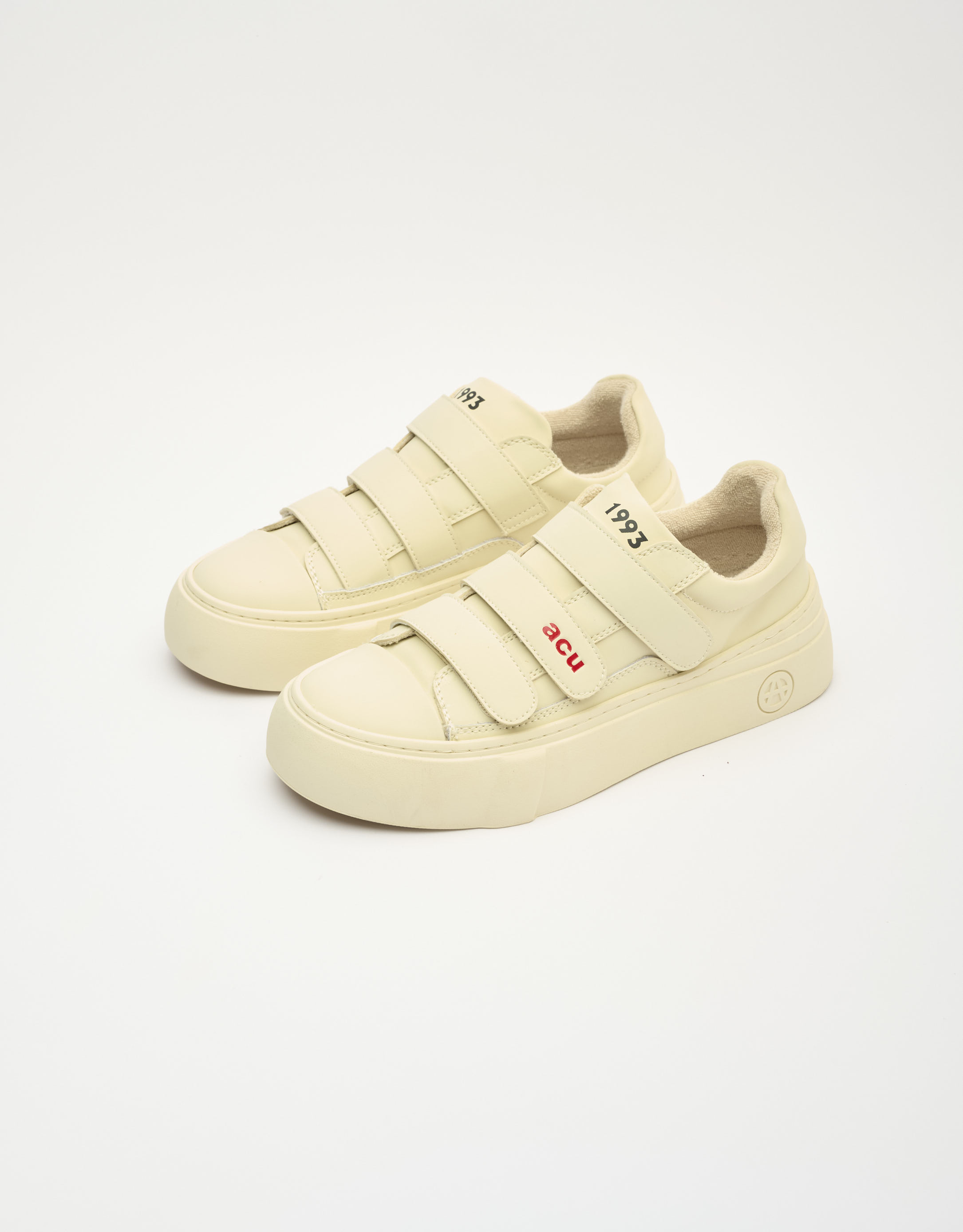 נעלי נשים - Acupuncture - סניקרס דמוי עור AFC STRAP - לבן4