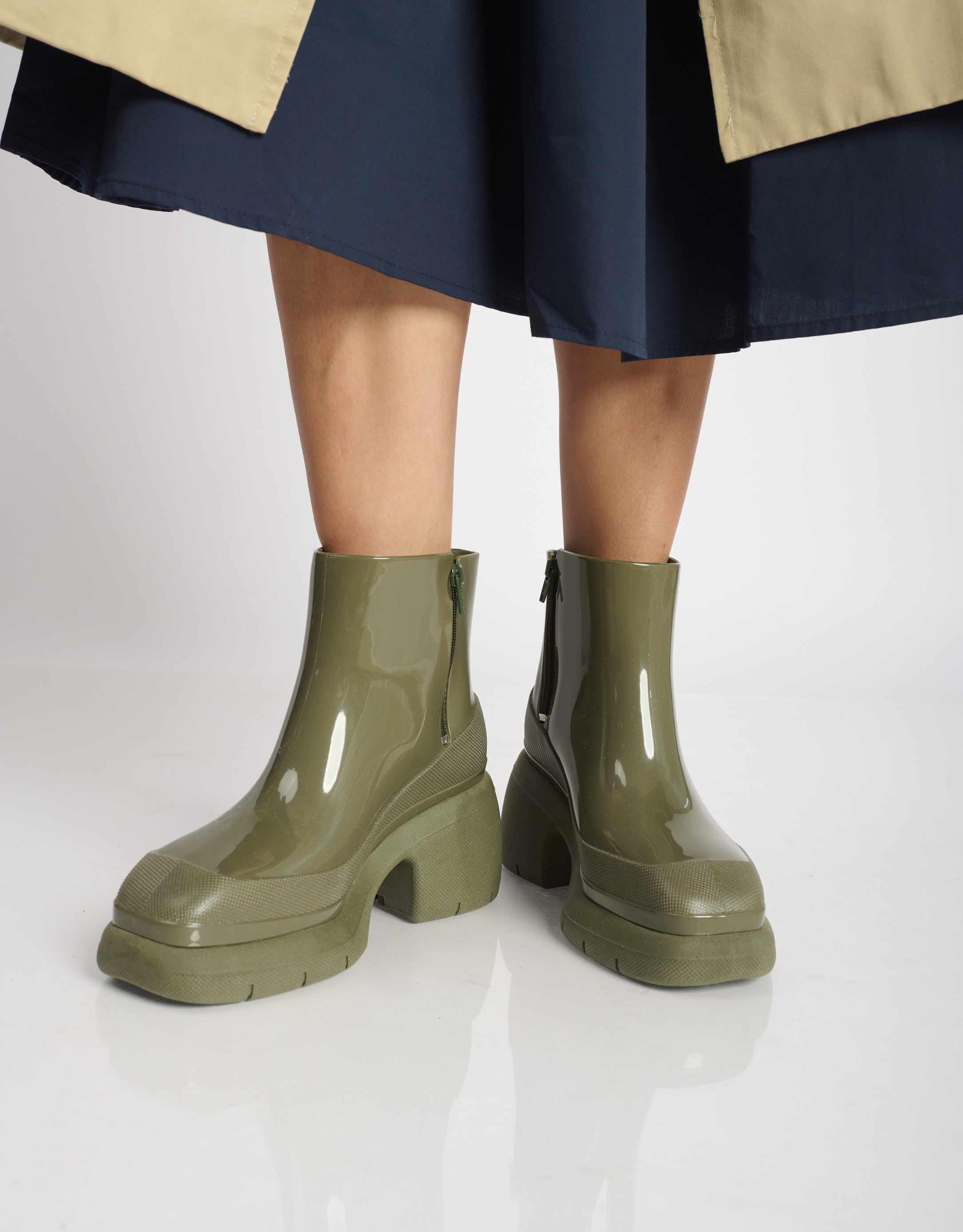 נעלי נשים -  - מגפוני גומי STROKE - חאקי3