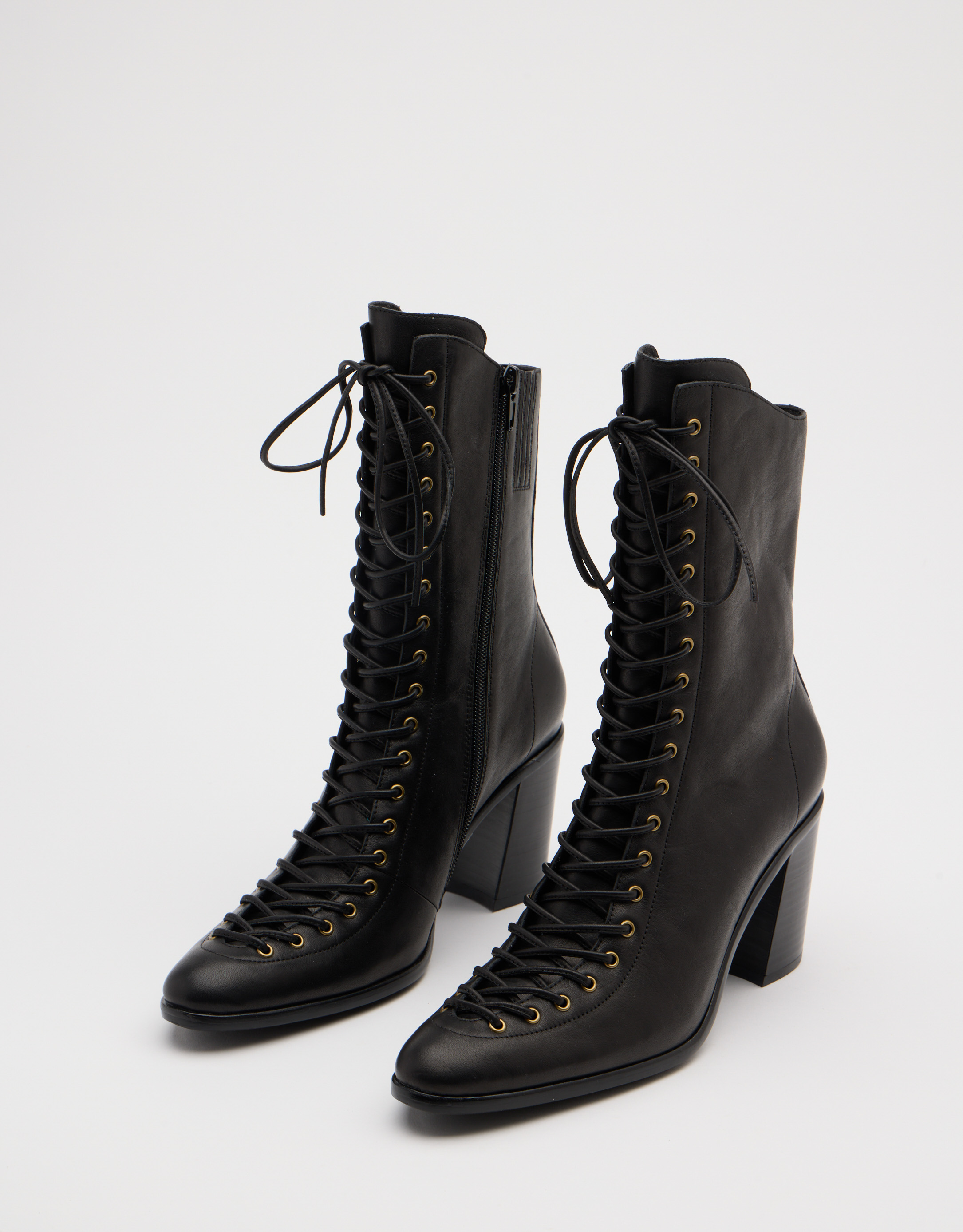 נעלי נשים - Jeffrey Campbell - מגפיים עם עקב ARCHILLE - שחור3