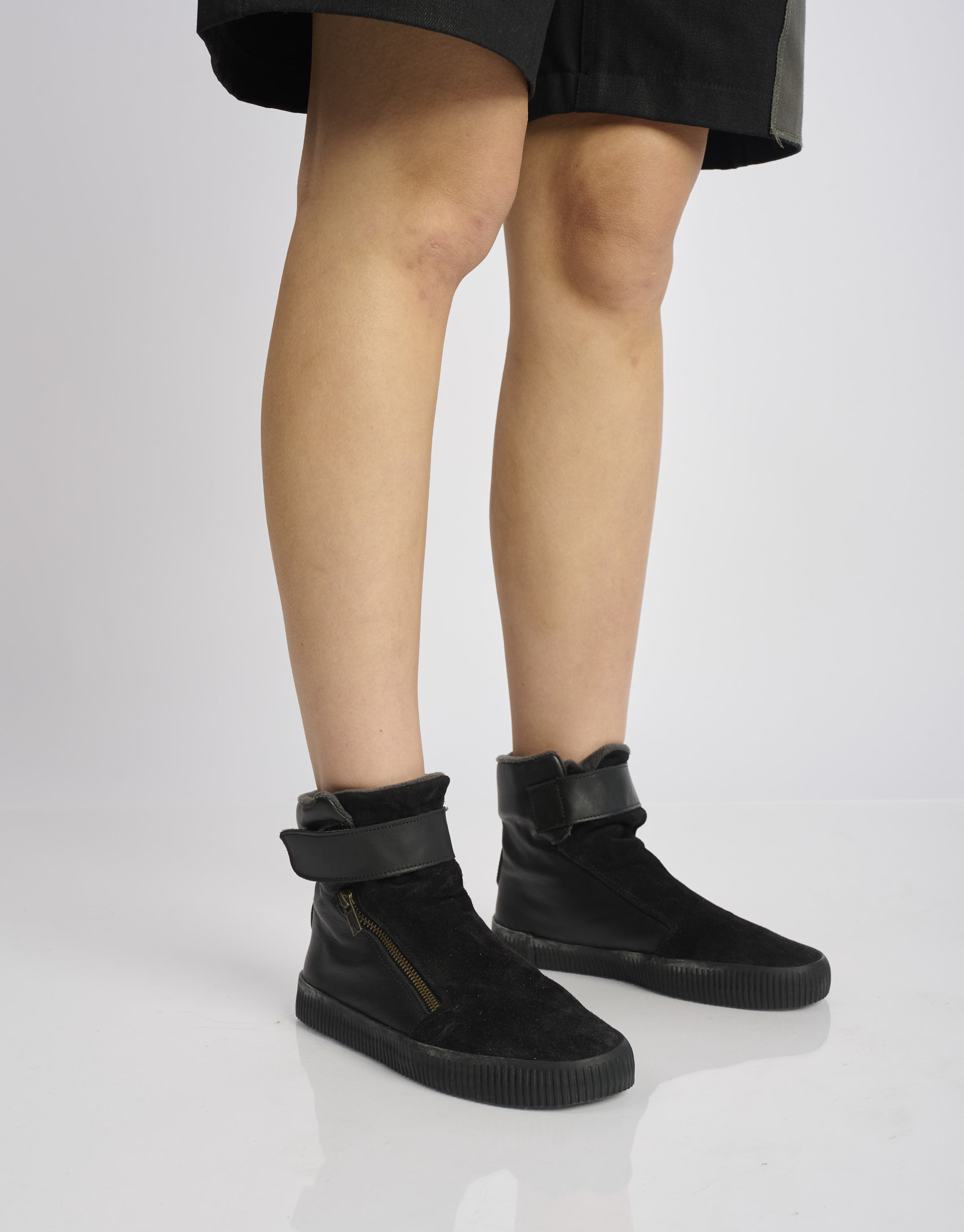 נעלי נשים - Aro - מגפונים עם סקוטש NOELLE - שחור3