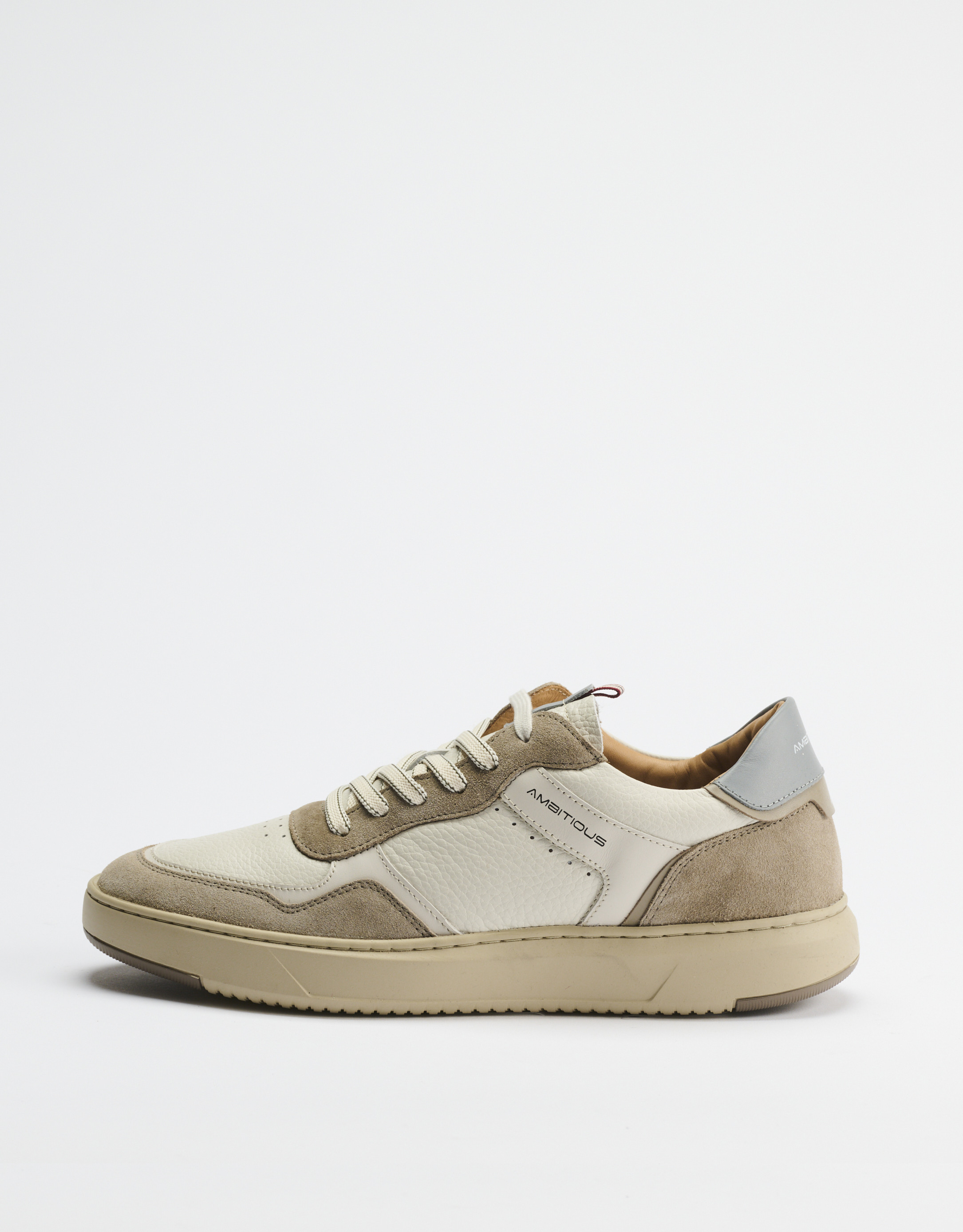 נעלי גברים -  - סניקרס עור AKTIF - לבן   חום2