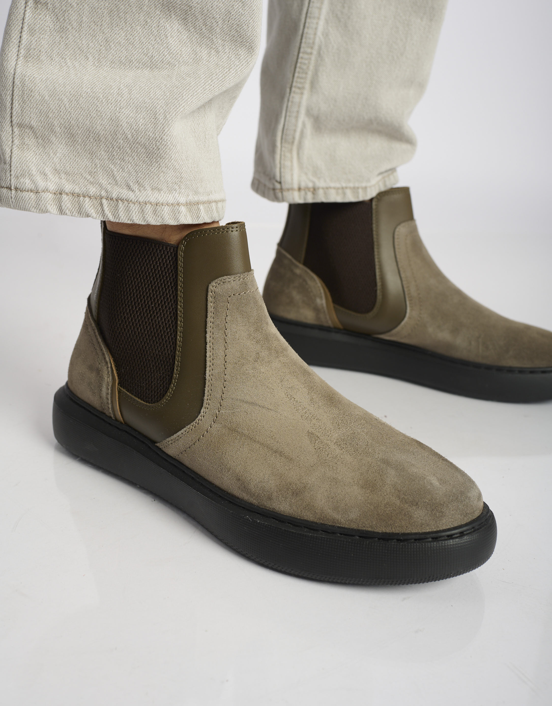 נעלי גברים -  - מגפי עור ECLIPSE - חום3