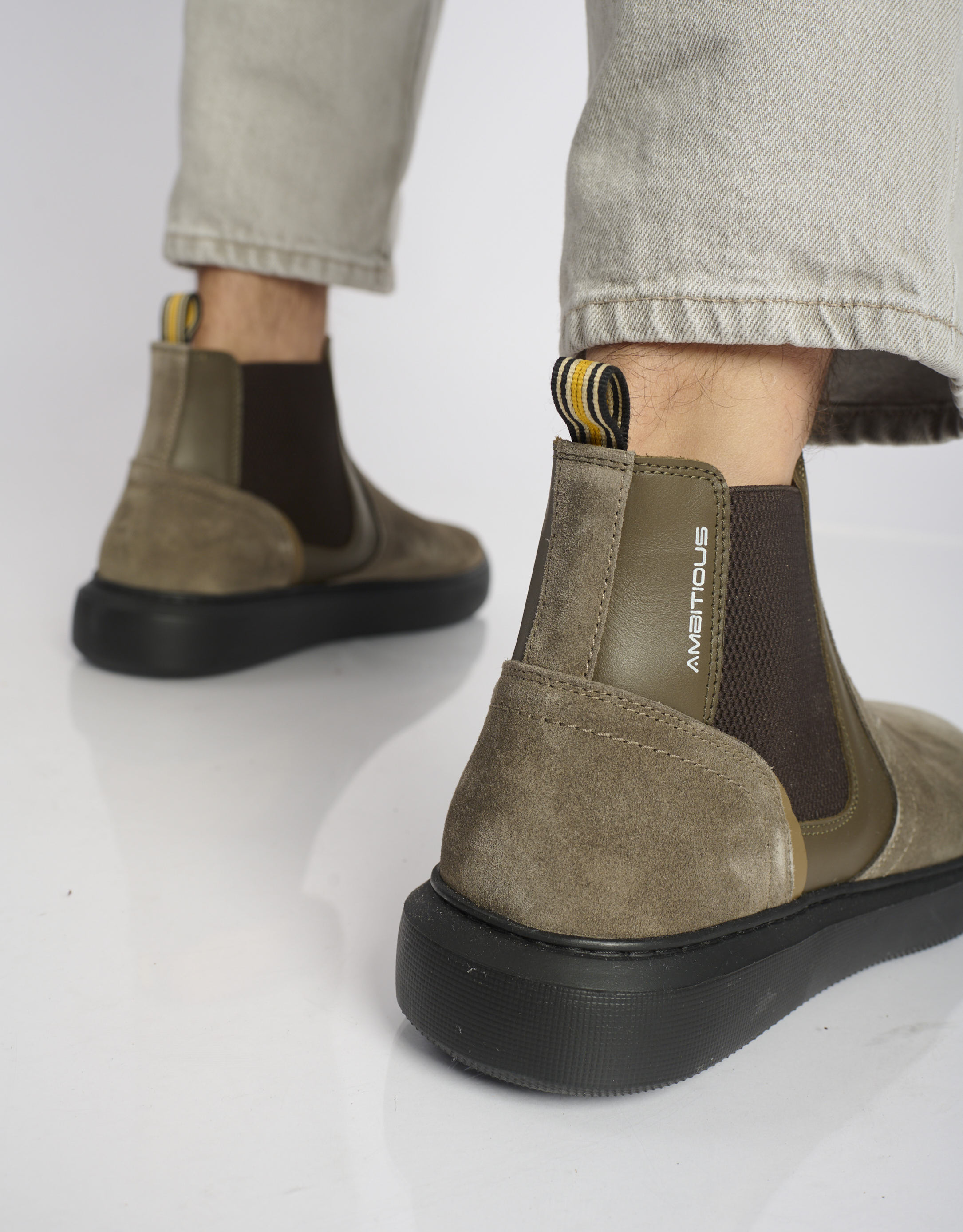 נעלי גברים -  - מגפי עור ECLIPSE - חום4