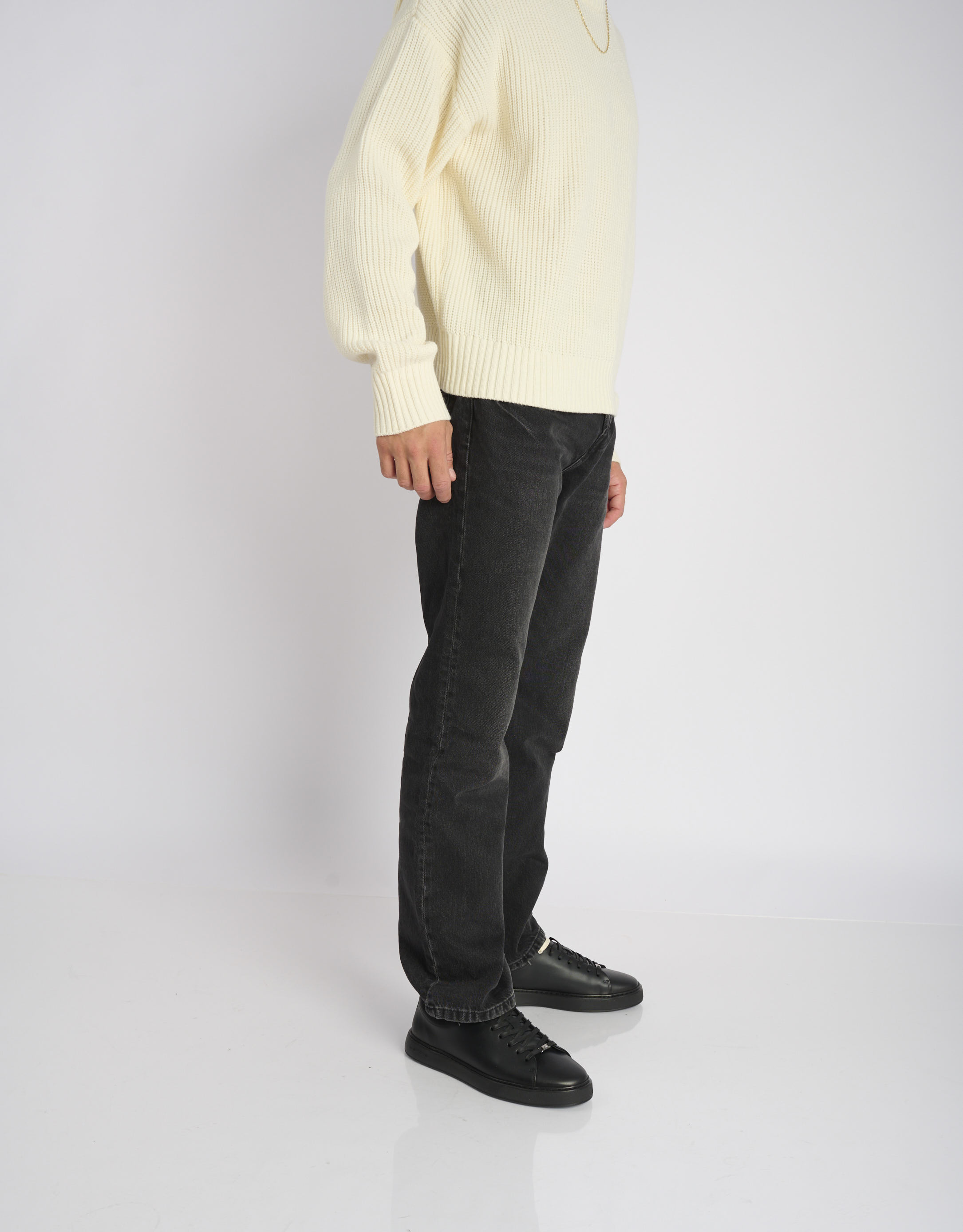 נעלי גברים -  - סניקרס עור LEWIS - שחור4