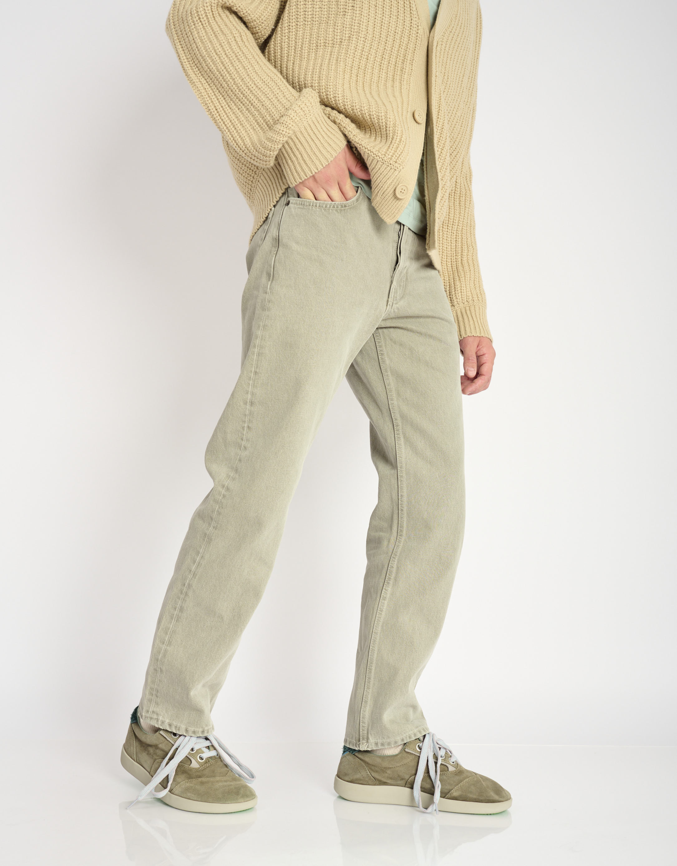 נעלי גברים - Satorisan - סניקרס זמש HATKO - אפור3