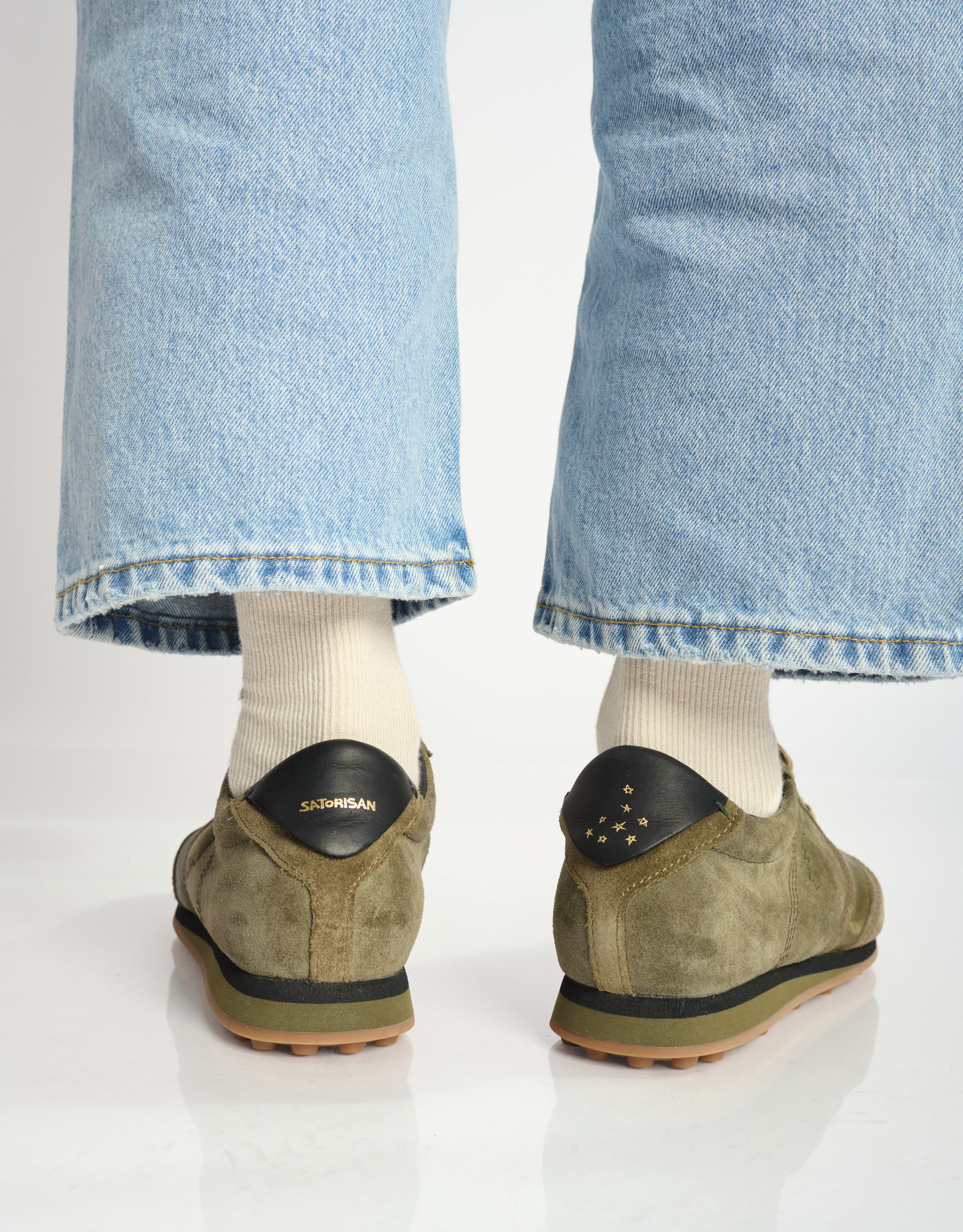 נעלי גברים - Satorisan - סניקרס זמש STARDUST - חאקי4