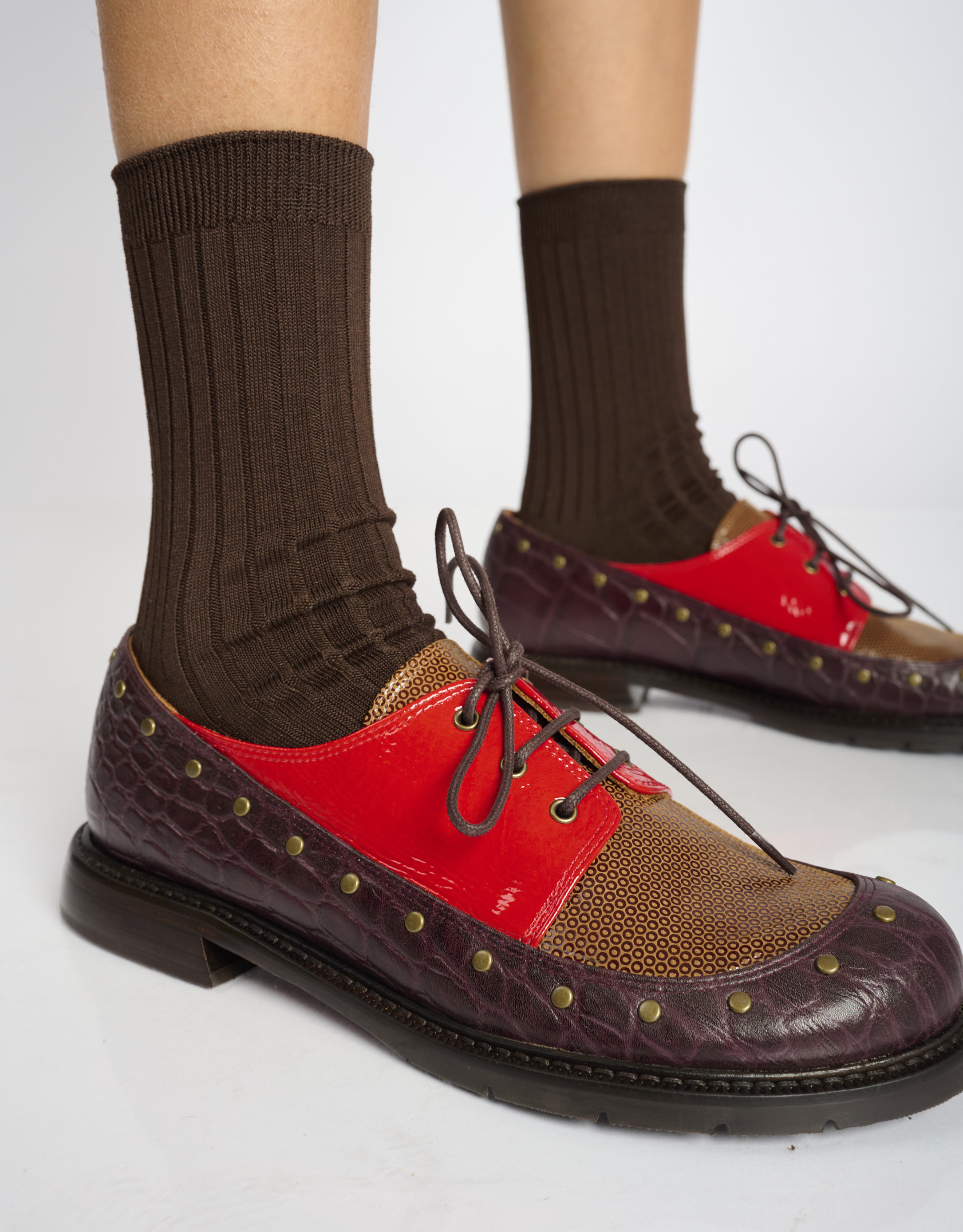 נעלי נשים - Chie Mihara - נעליים שטוחות JEITER - סגול   אדום1