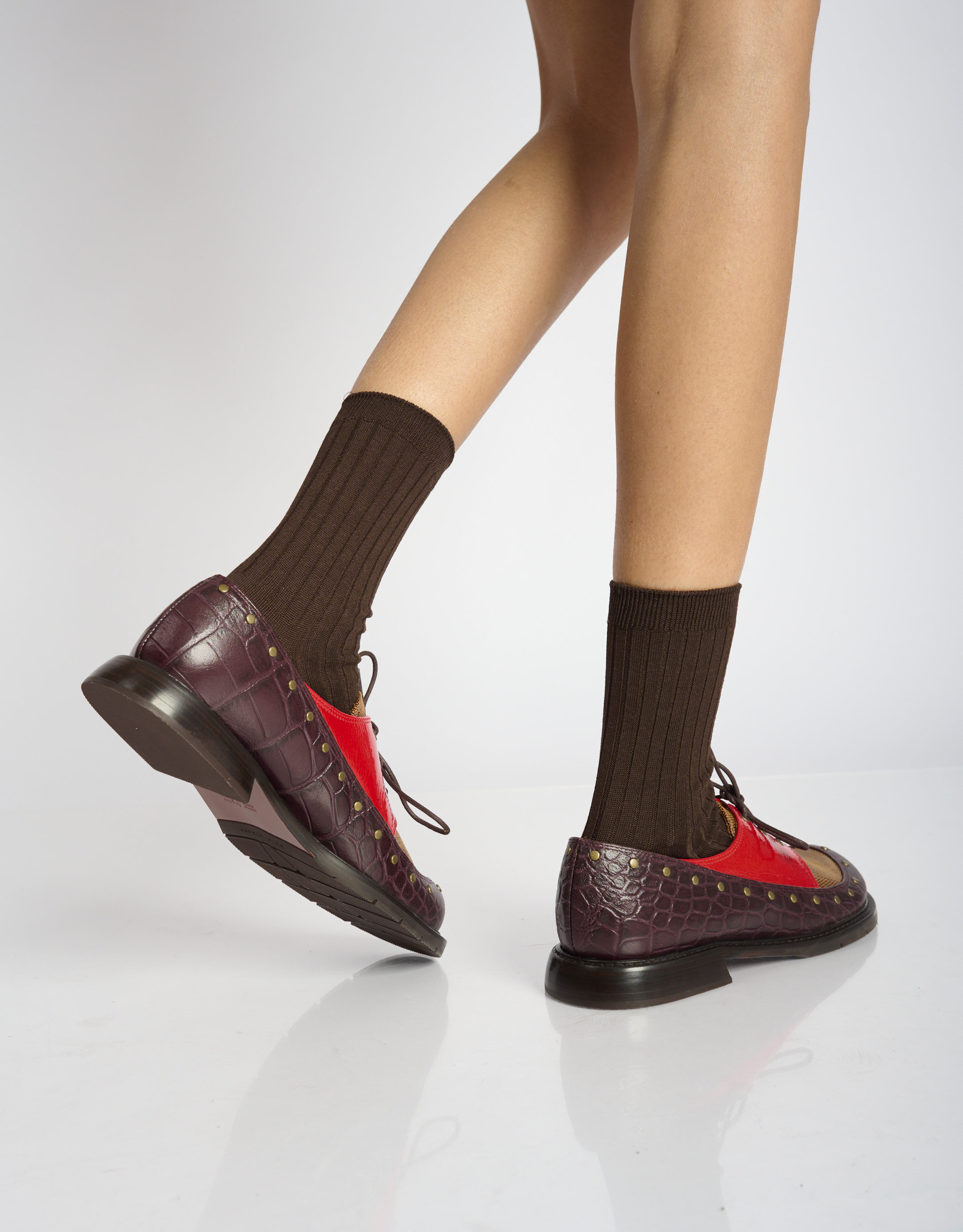 נעלי נשים - Chie Mihara - נעליים שטוחות JEITER - סגול   אדום3