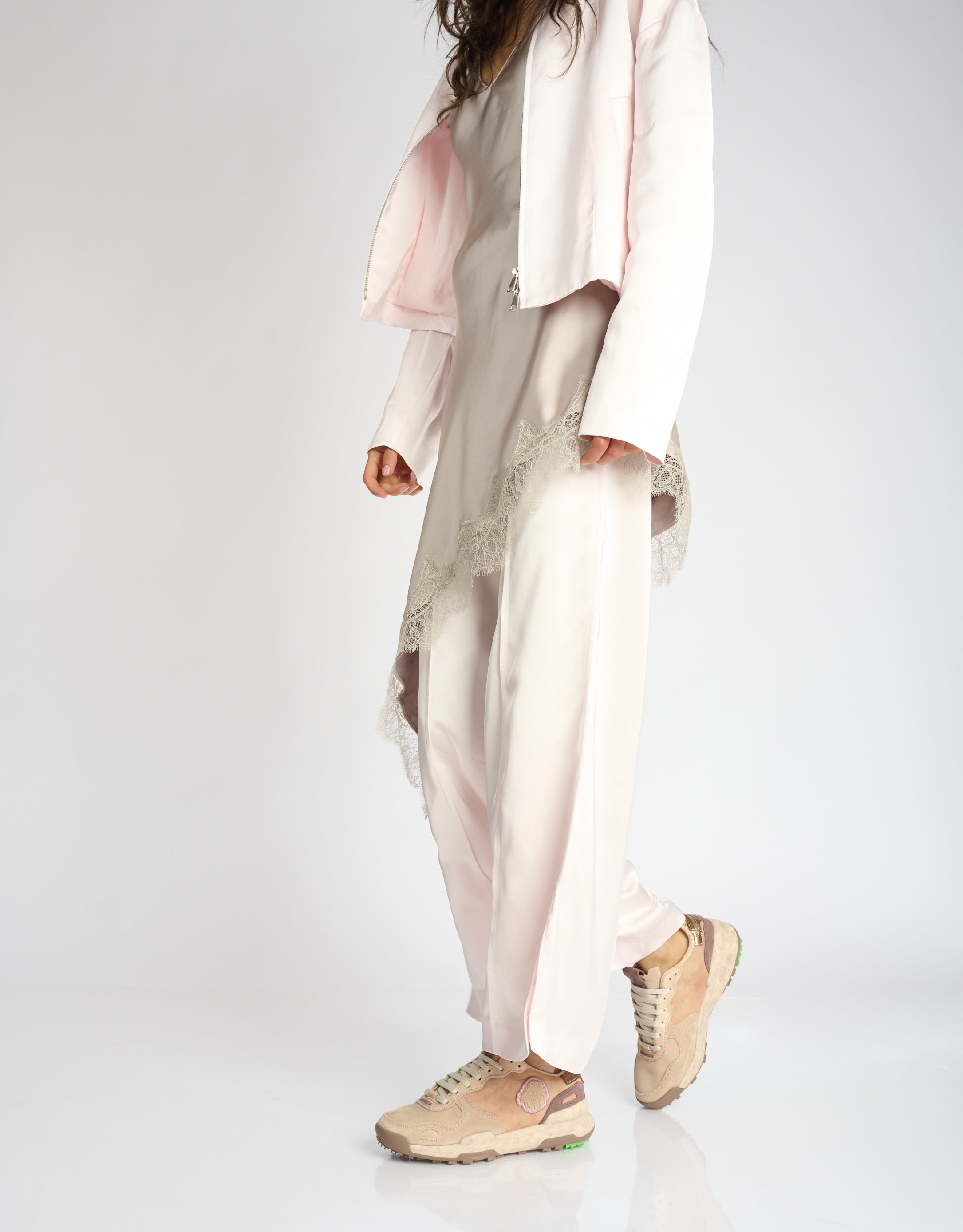 נעלי נשים - Satorisan - סניקרס עור CHACRONA - ורוד4