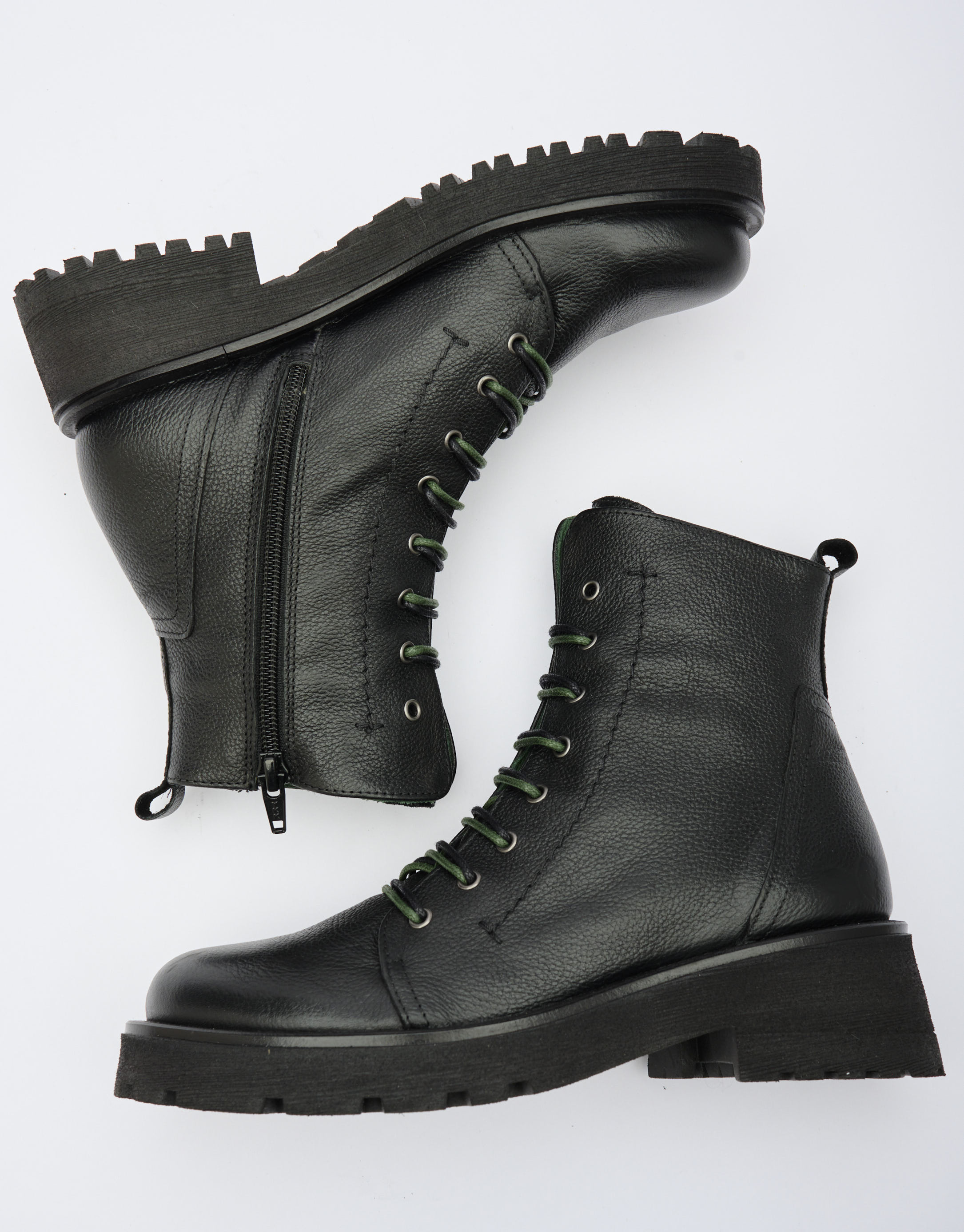 נעלי נשים -  - מגפונים עם שרוכים NADIR - שחור2