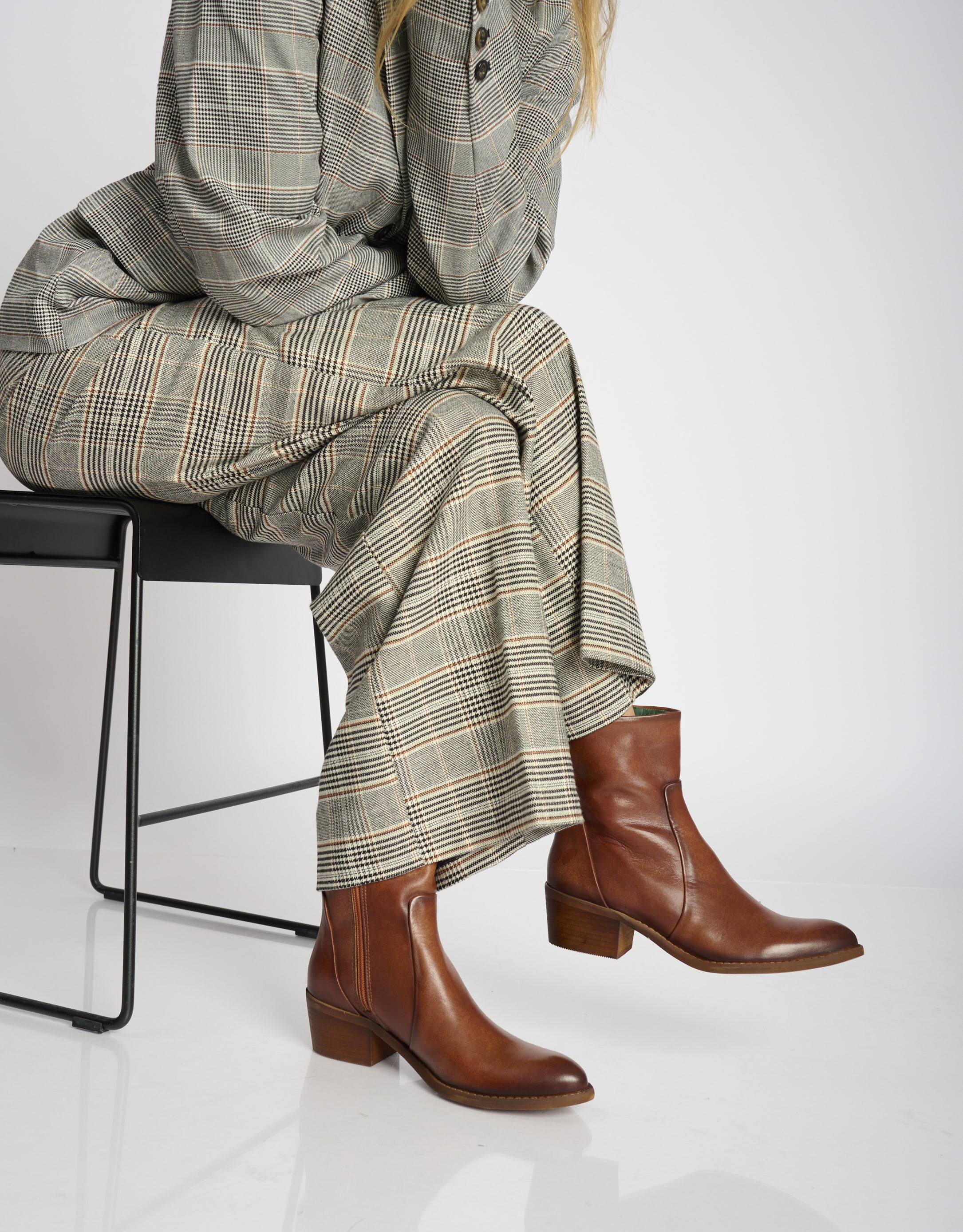 נעלי נשים -  - מגפוני עור RUBI - חום1