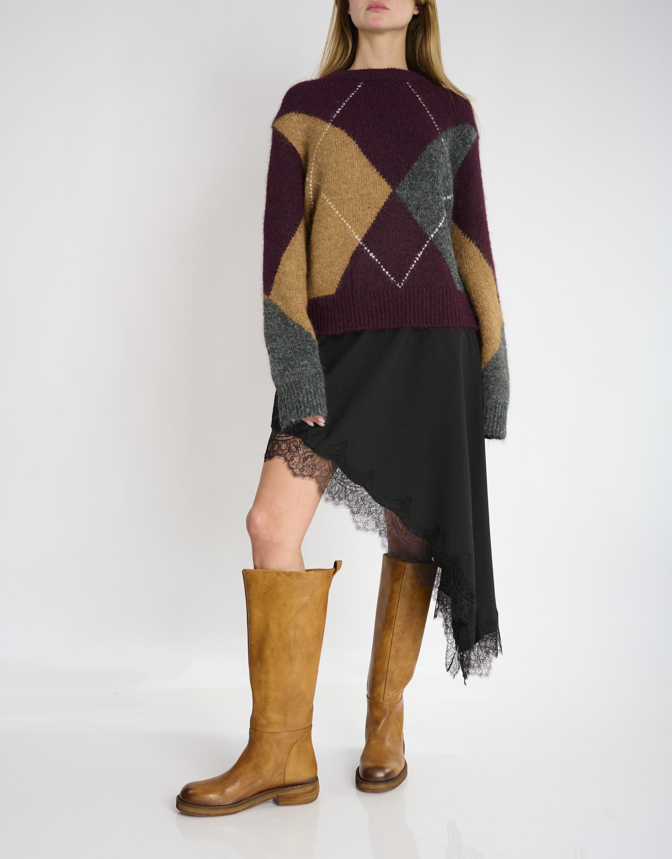 נעלי נשים -  - מגפי עור CATRIN - קאמל2