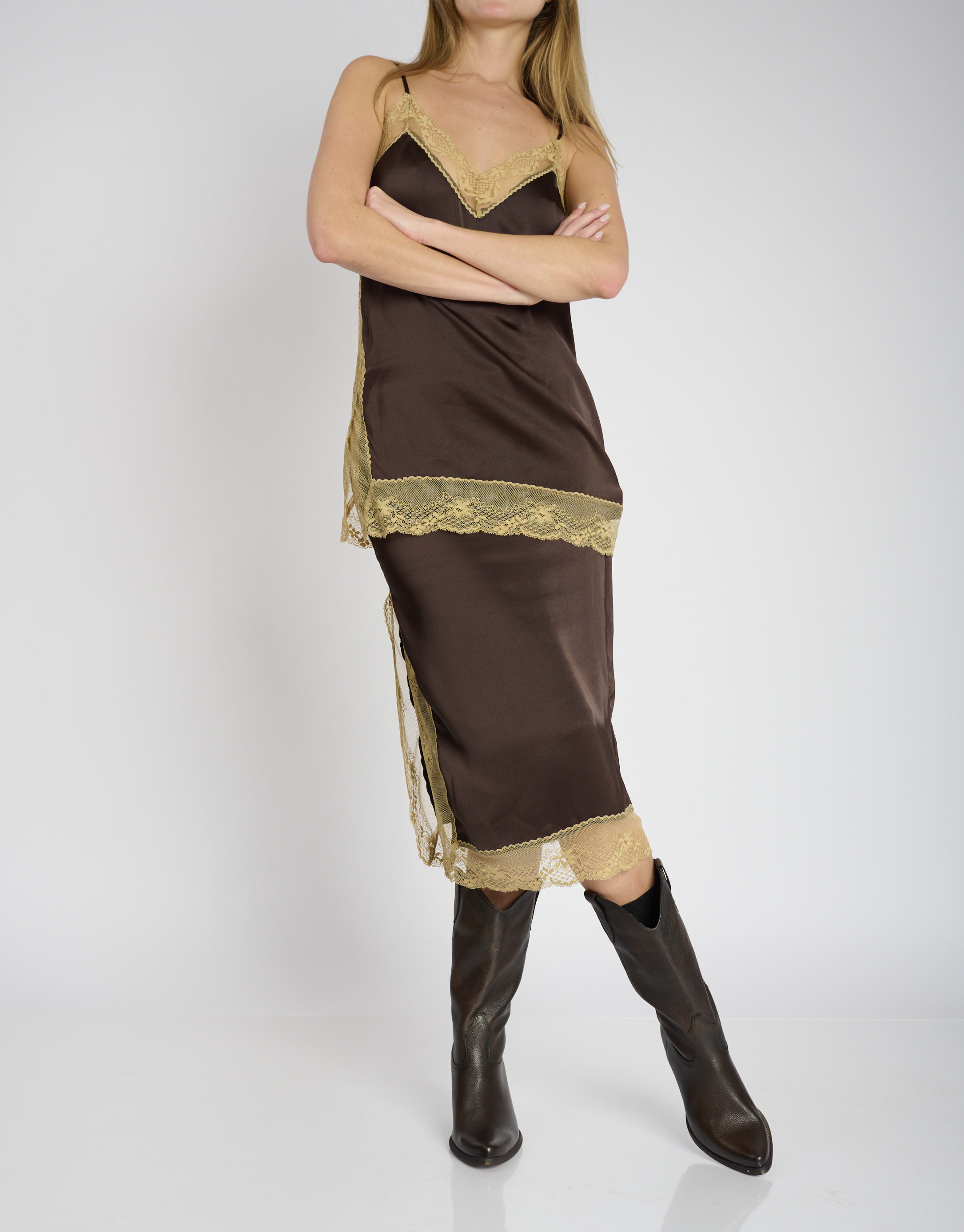 נעלי נשים -  - מגפי בוקרים LAREDO - חום4