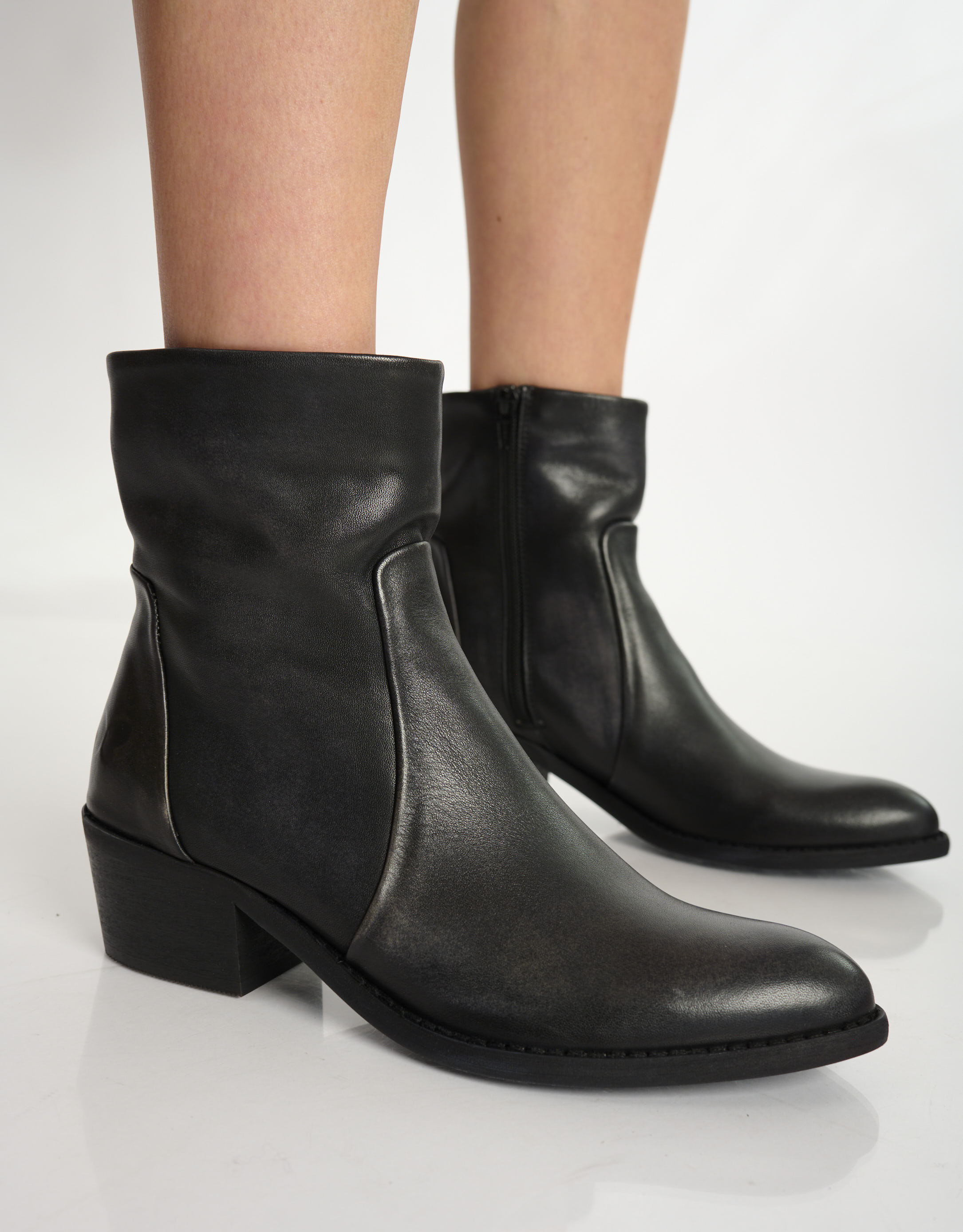 נעלי נשים -  - מגפוני עור RUBI - שחור מיוחד3