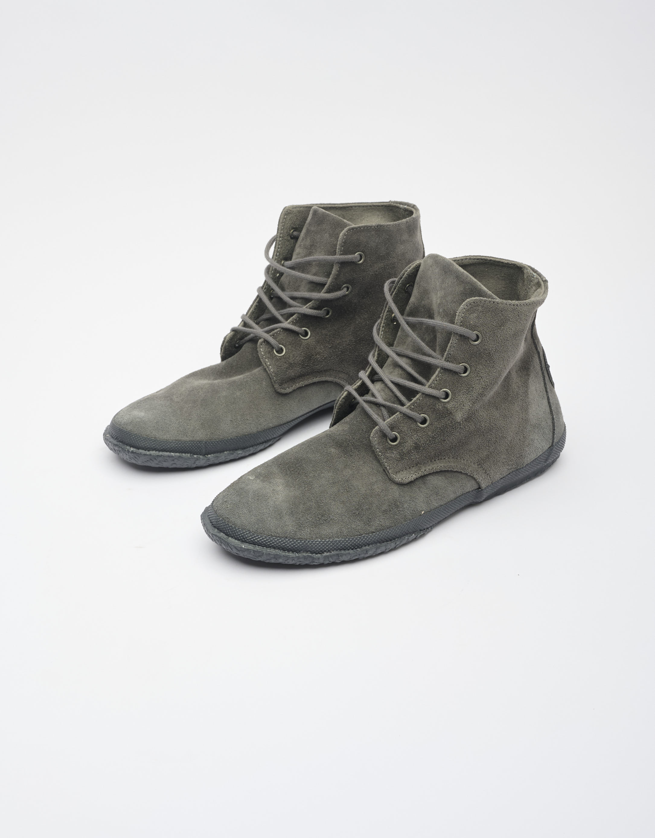 נעלי גברים - Aro - נעליים גבוהות מזמש WILLY - אפור2