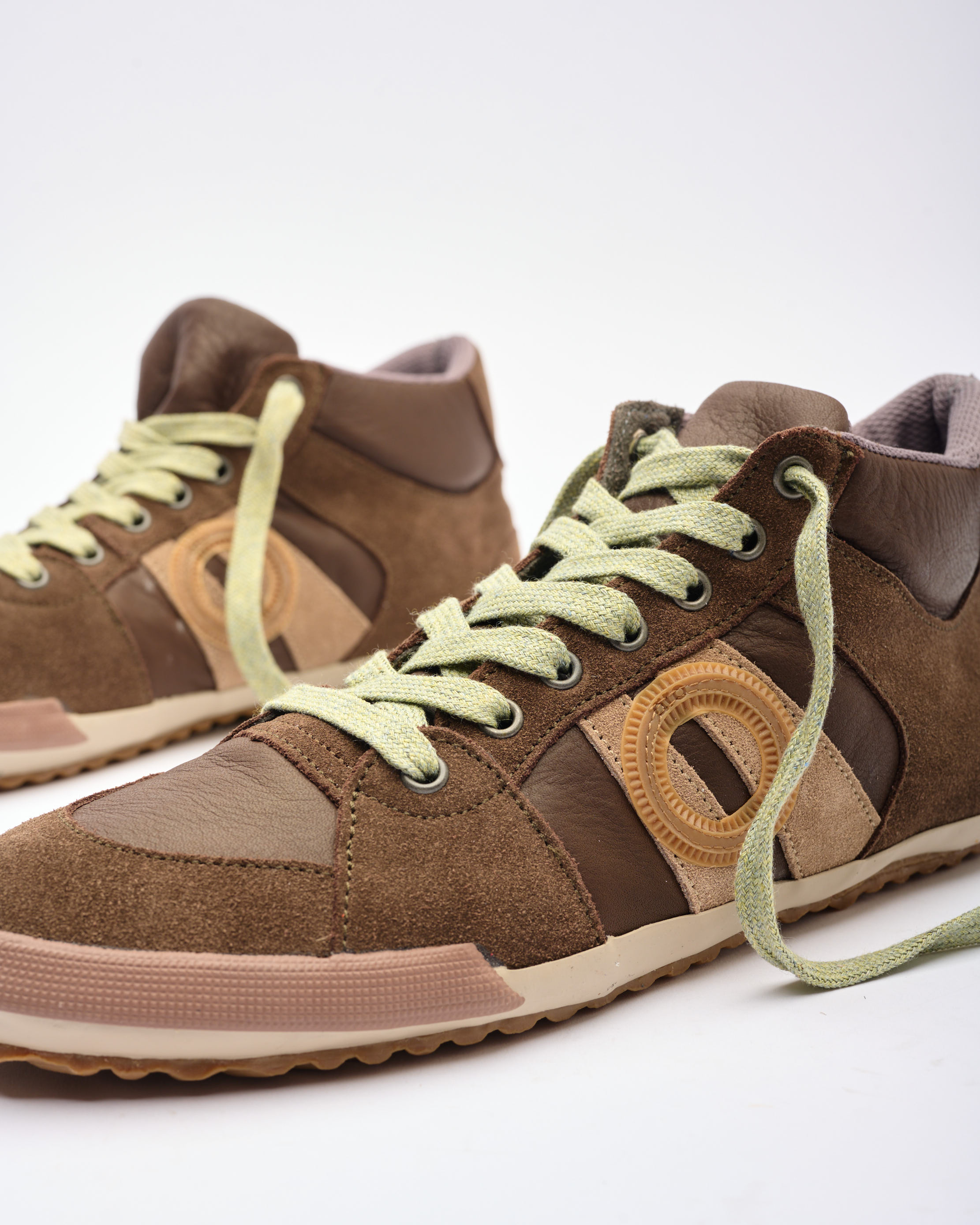 נעלי גברים - Aro - סניקרס גבוהות מעור IDO - חום2